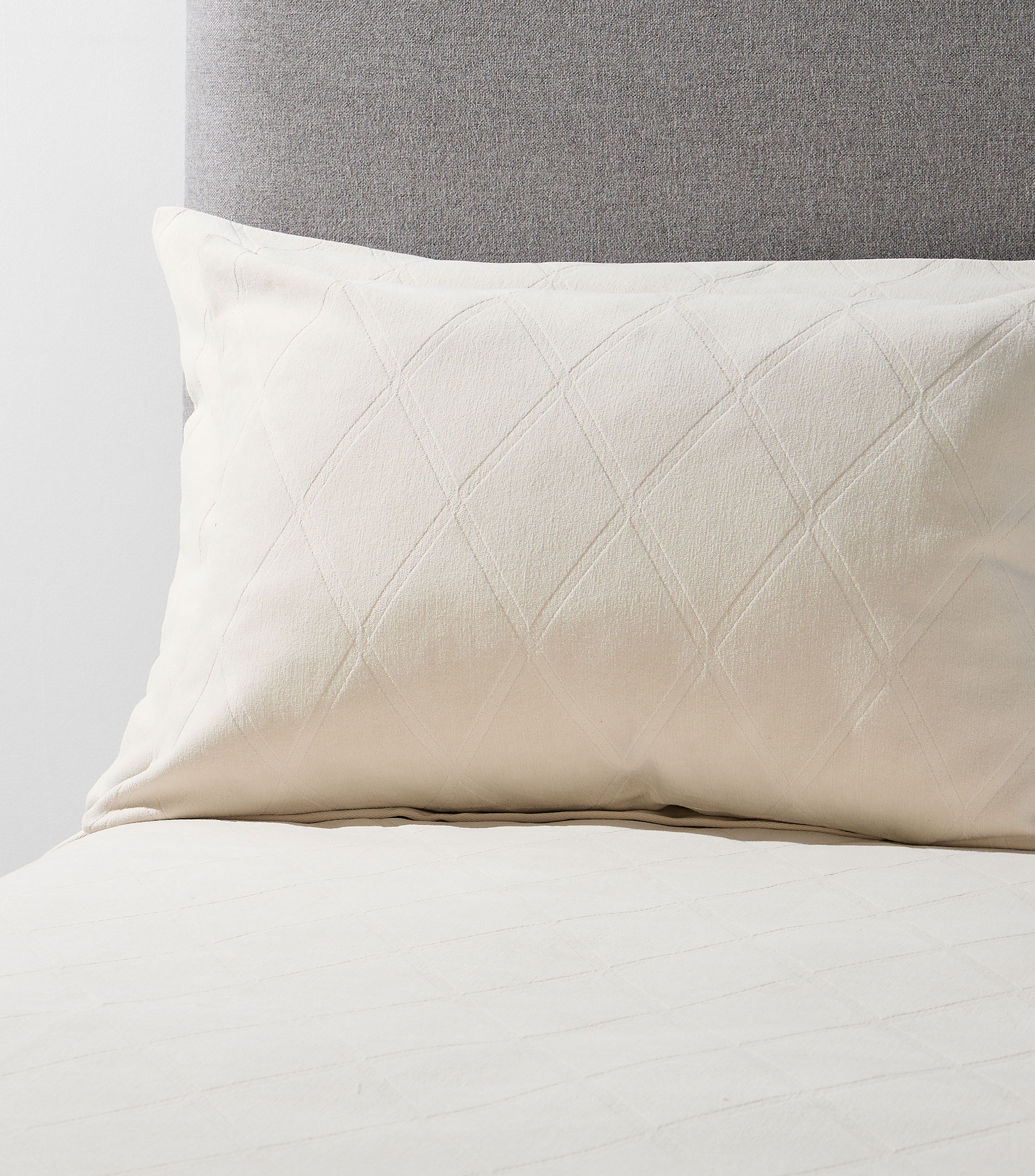 Funda para almohada King Size en algodón Marilin Sand