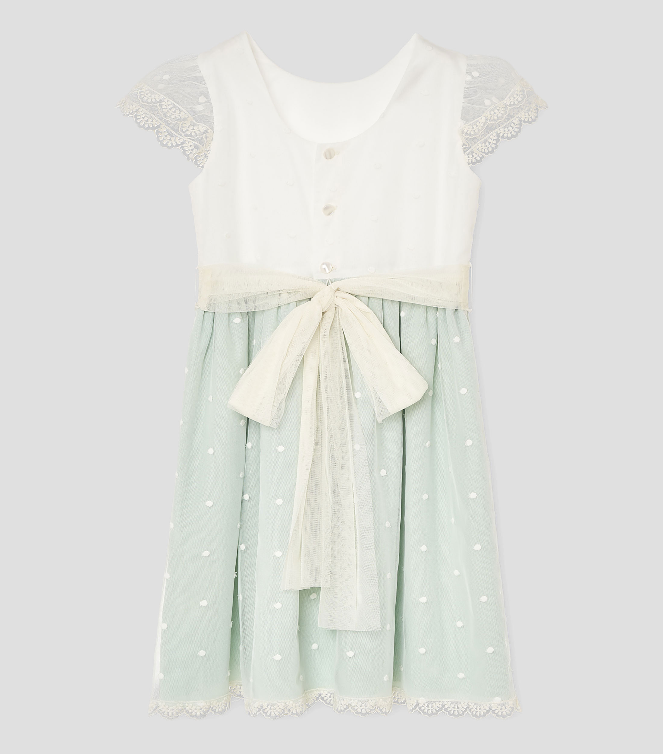 Vestido polkadots manga corta Niña