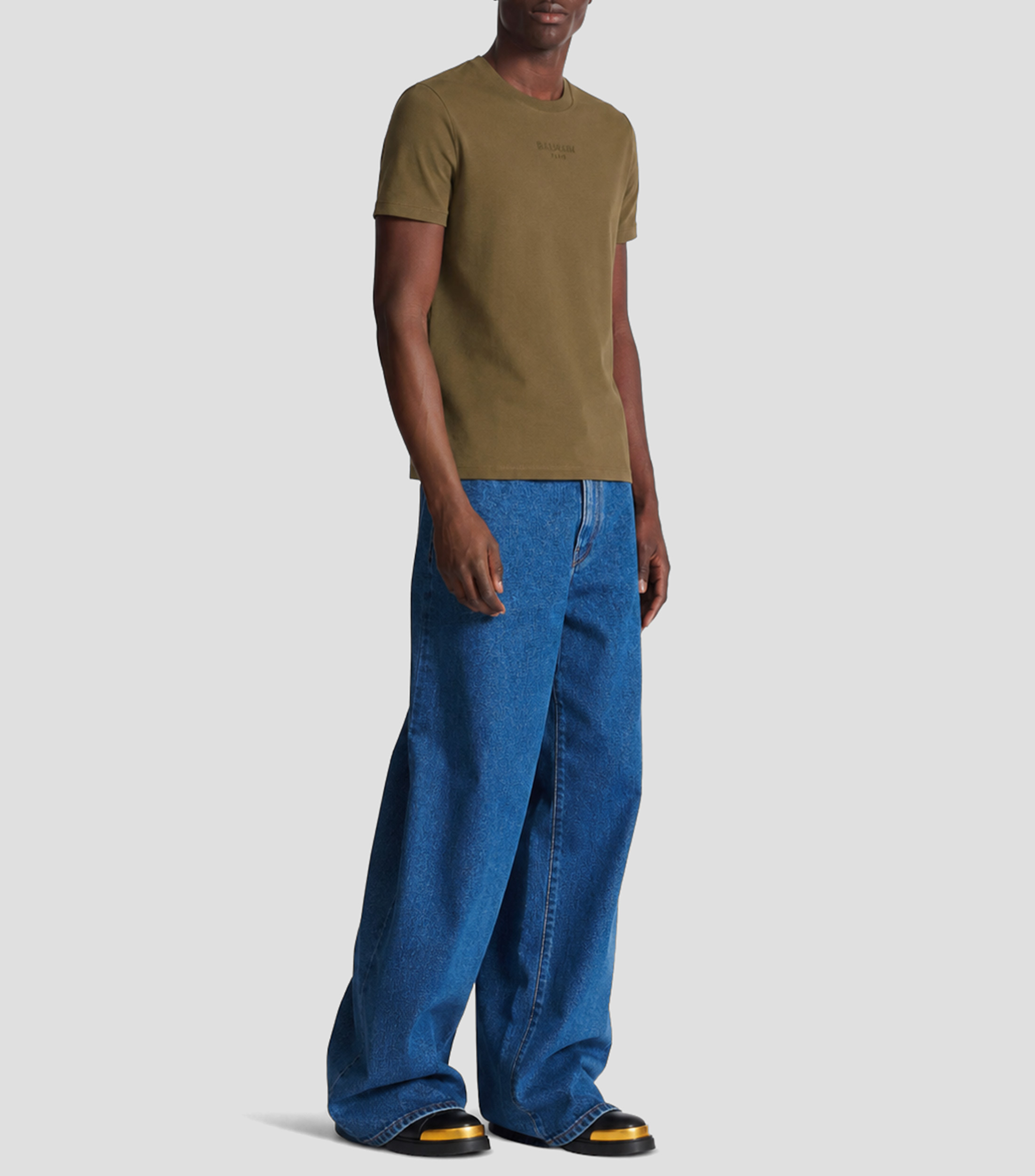 Playera cuello redondo manga corta lisa Hombre