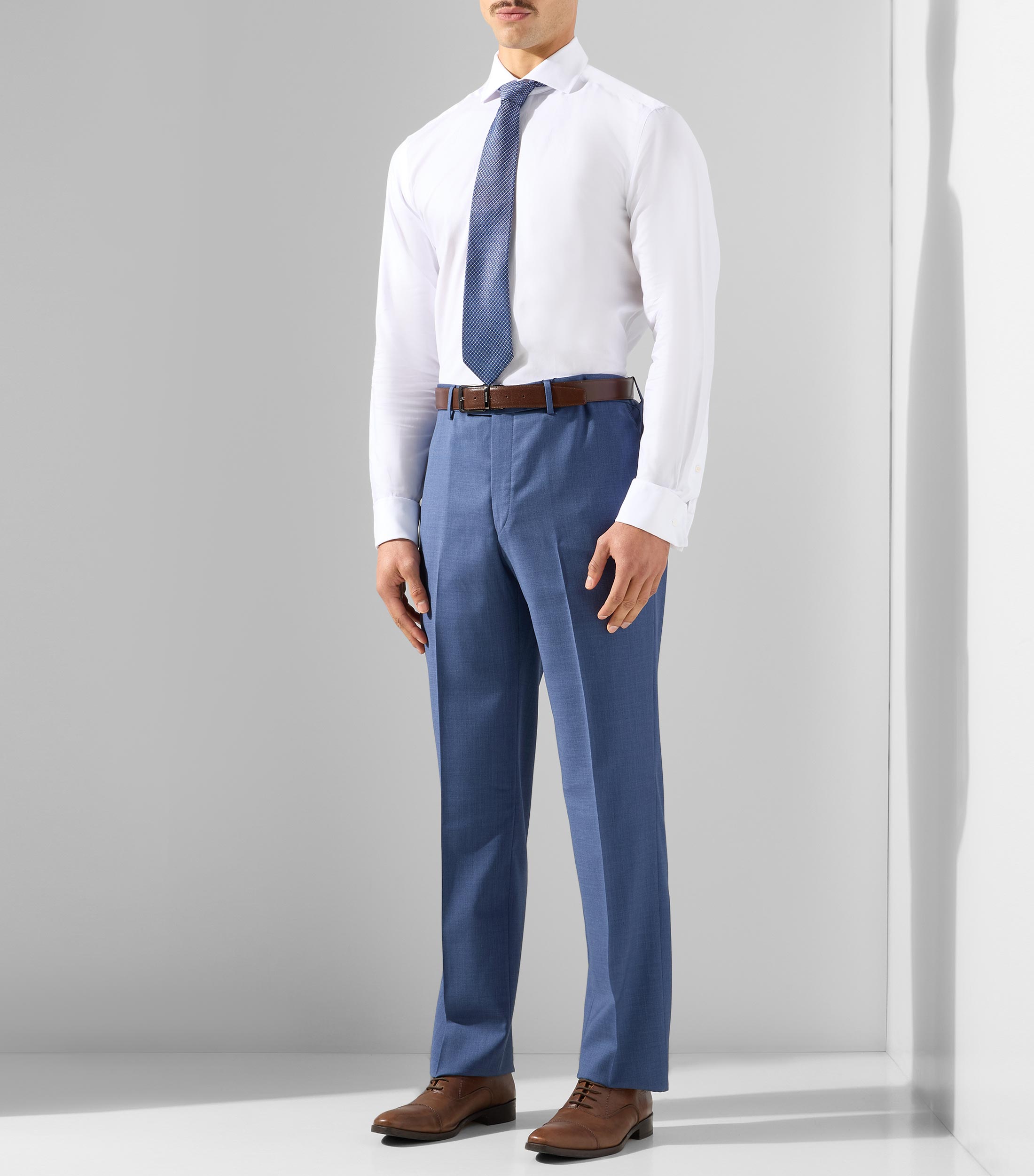 Camisa formal lisa manga larga Hombre