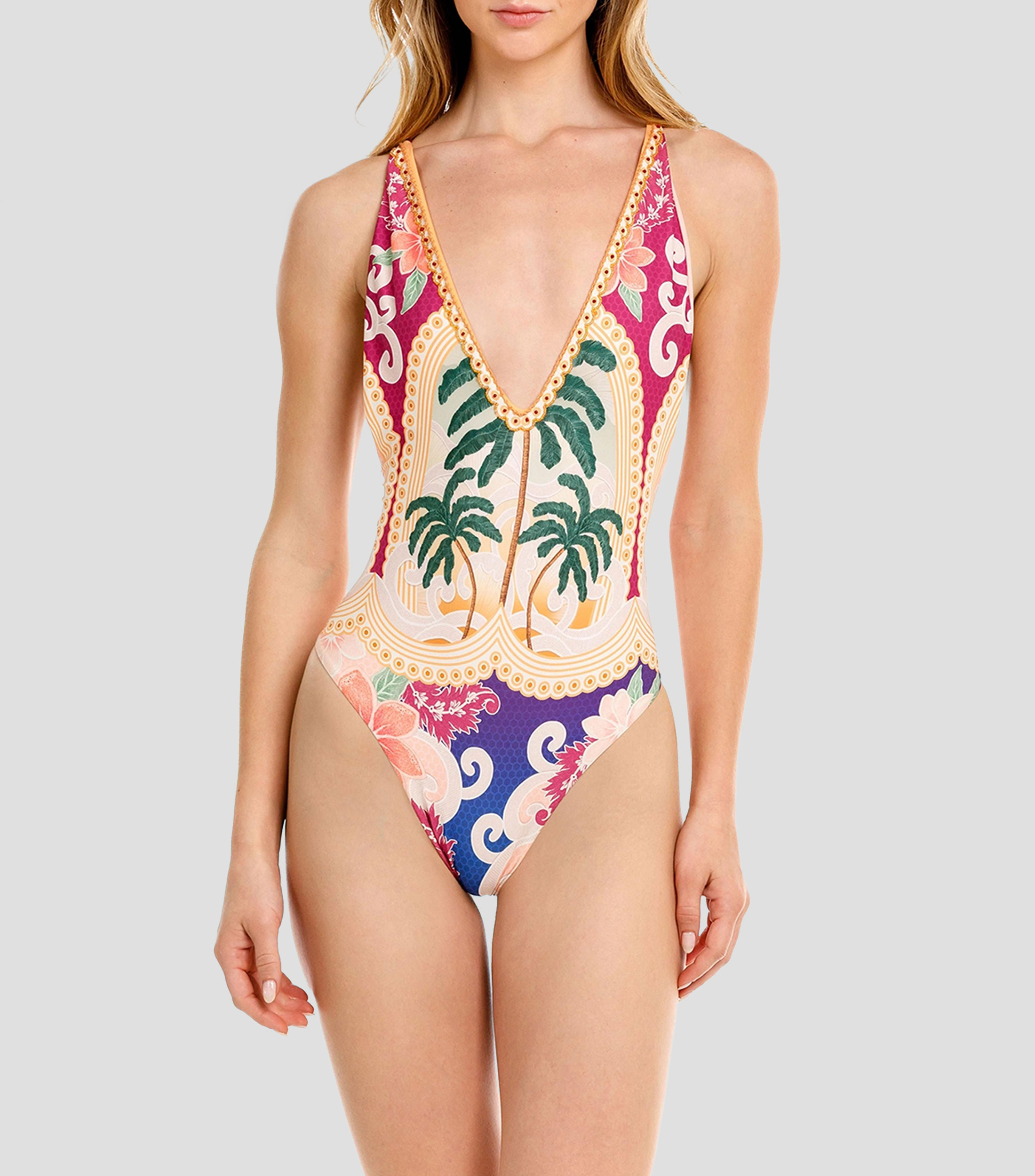 Traje de baño maillot Aloe Thamar estampado Mujer