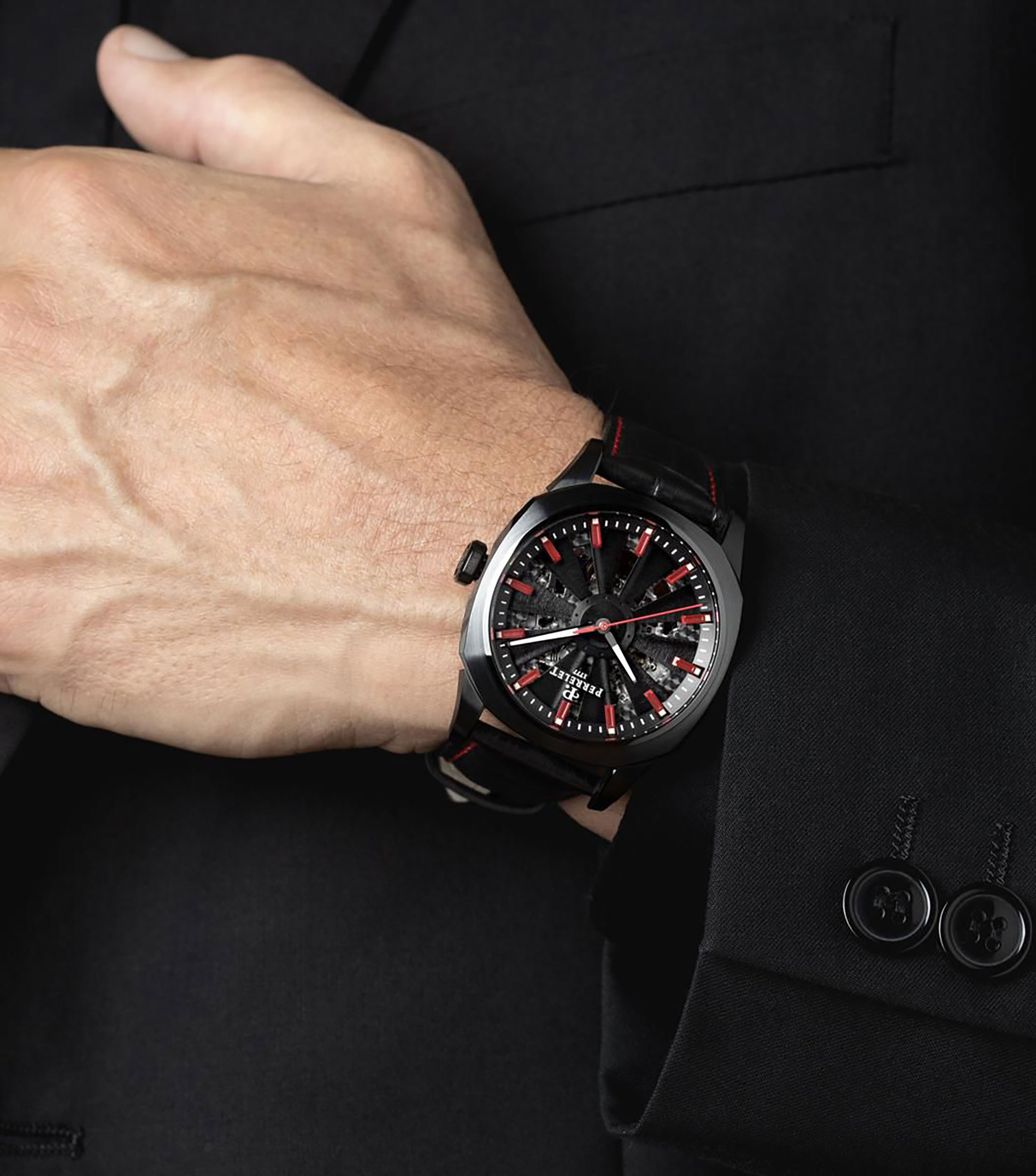 Reloj para Hombre Turbine Urban Skeleton Casual, Negro
