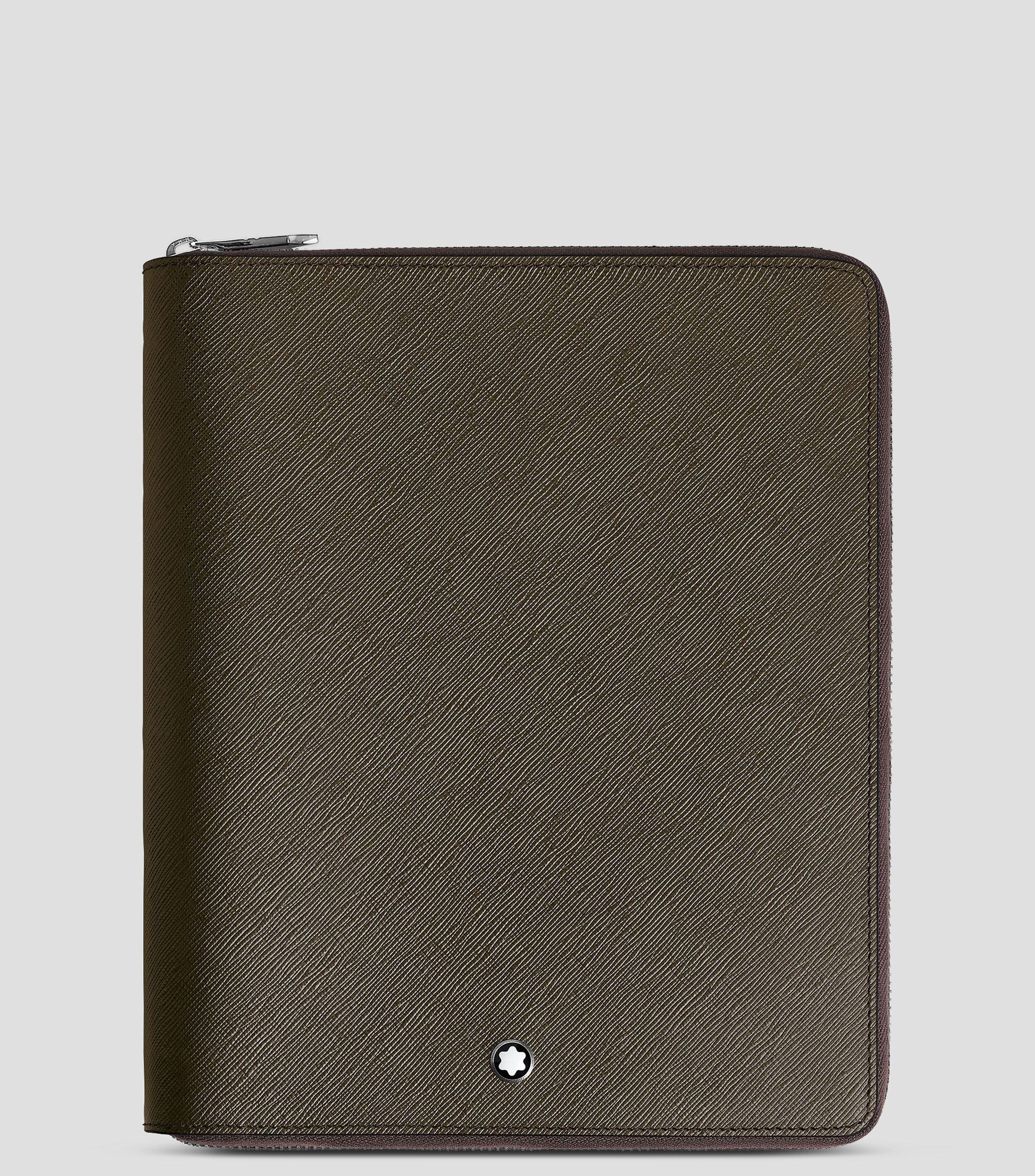 Funda para cuaderno small con cremallera en piel Sartorial