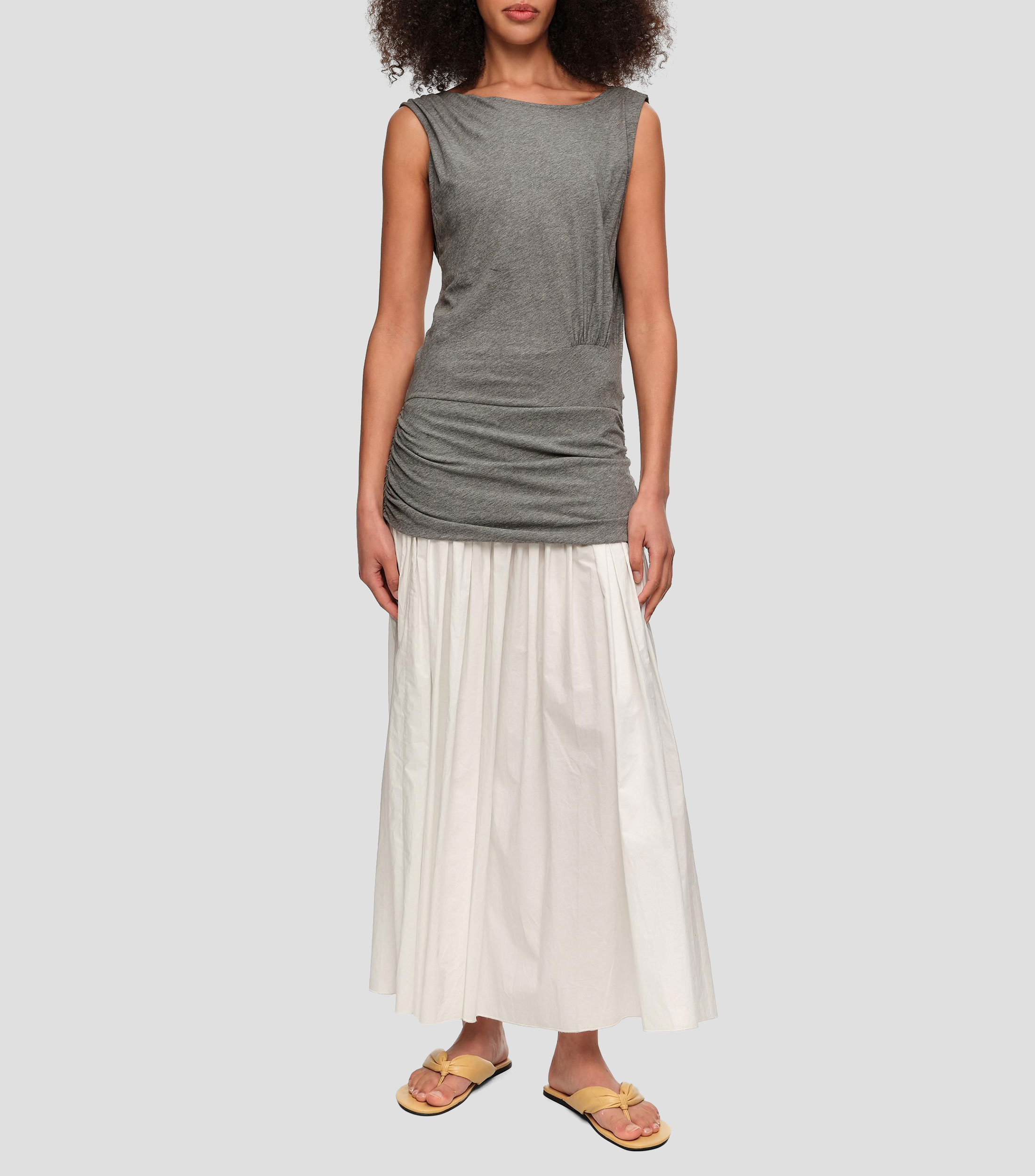 Vestido bimateria sisa Mujer