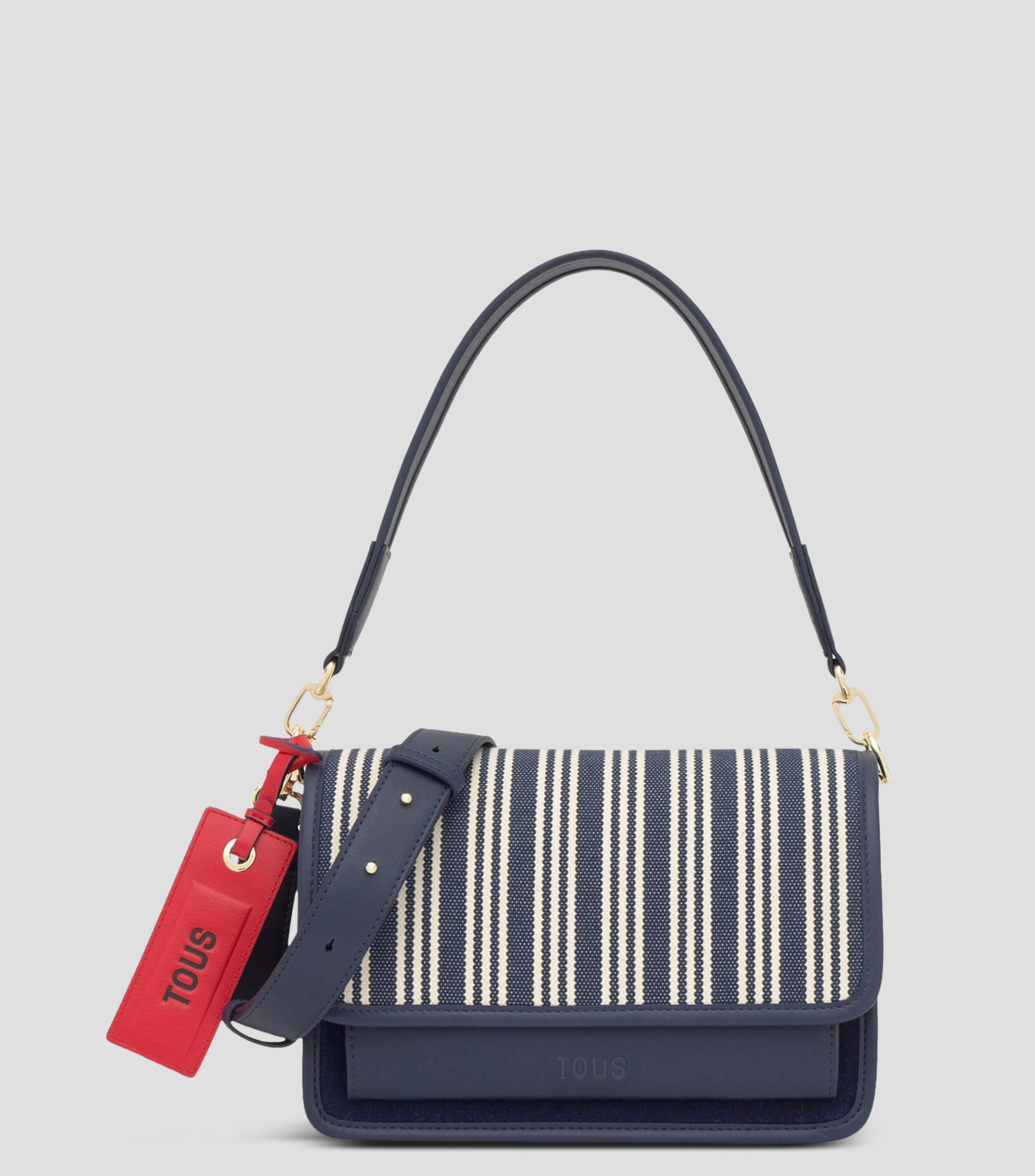 Bolsa Crossbody Audree Soft con franjas Mujer