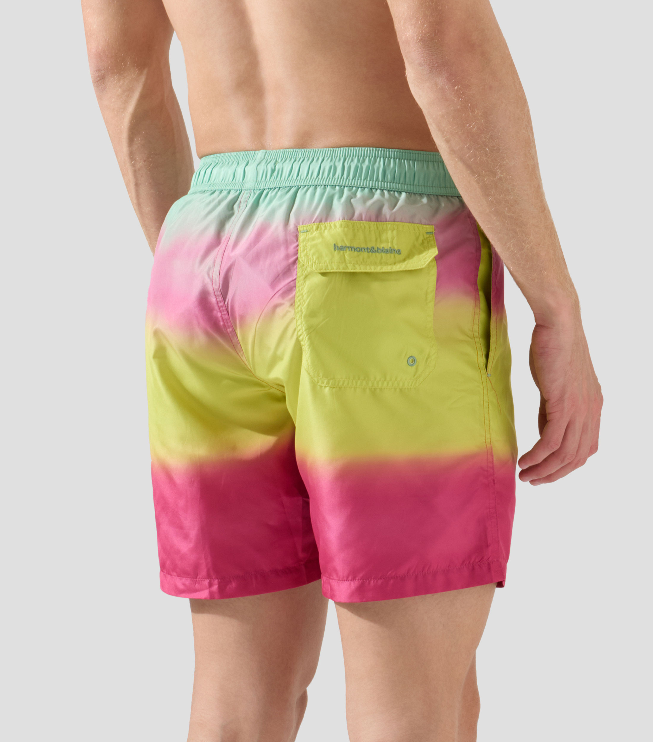 Traje de bano corto tie dye Hombre