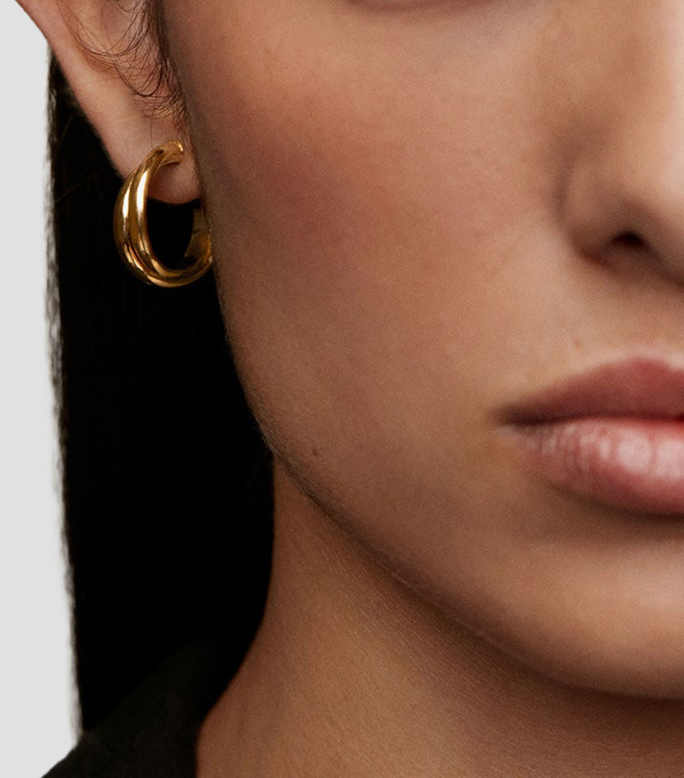 Aretes de aro en plata .925 Kambio Mujer