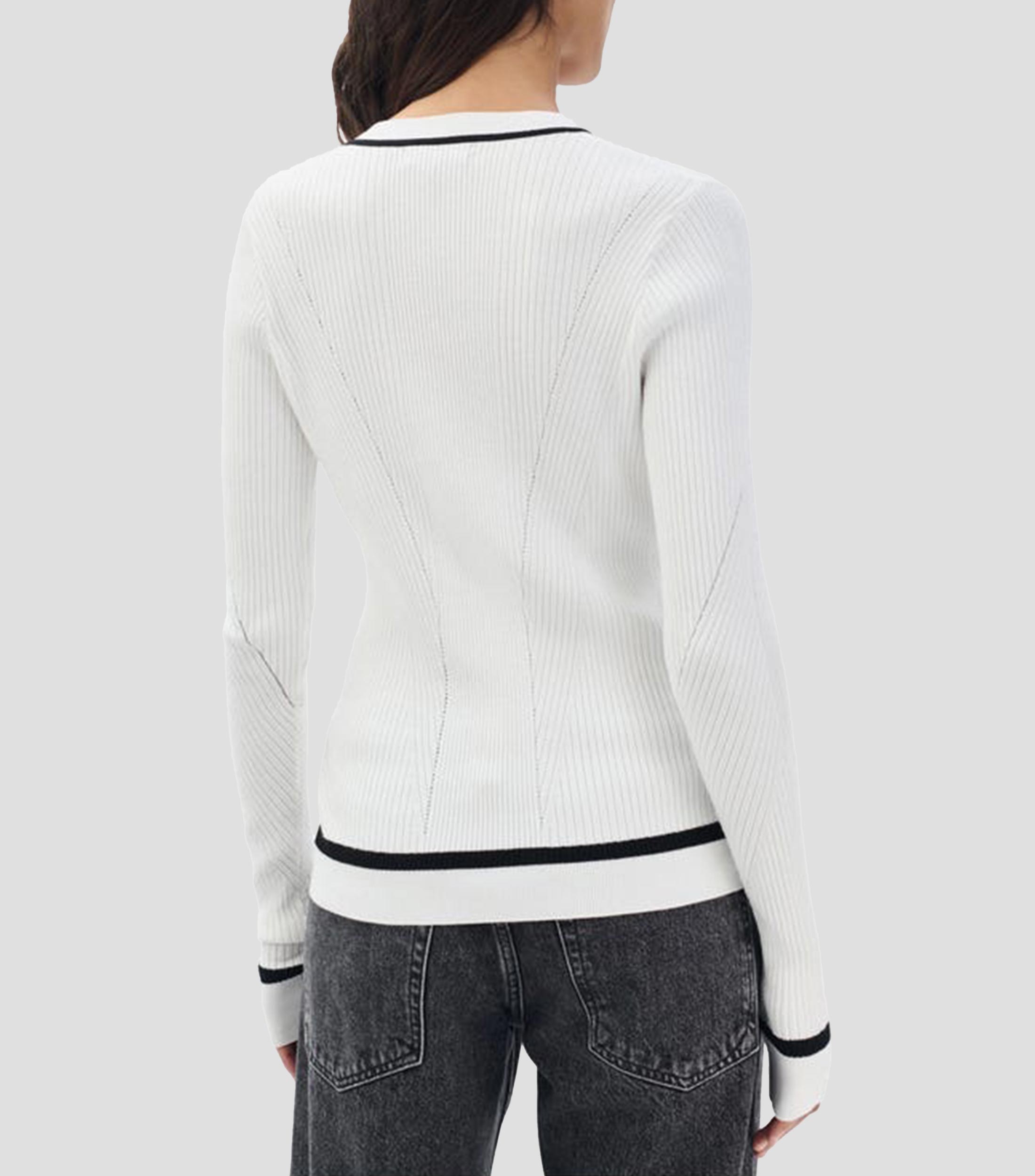 Blusa lisa manga larga Mujer