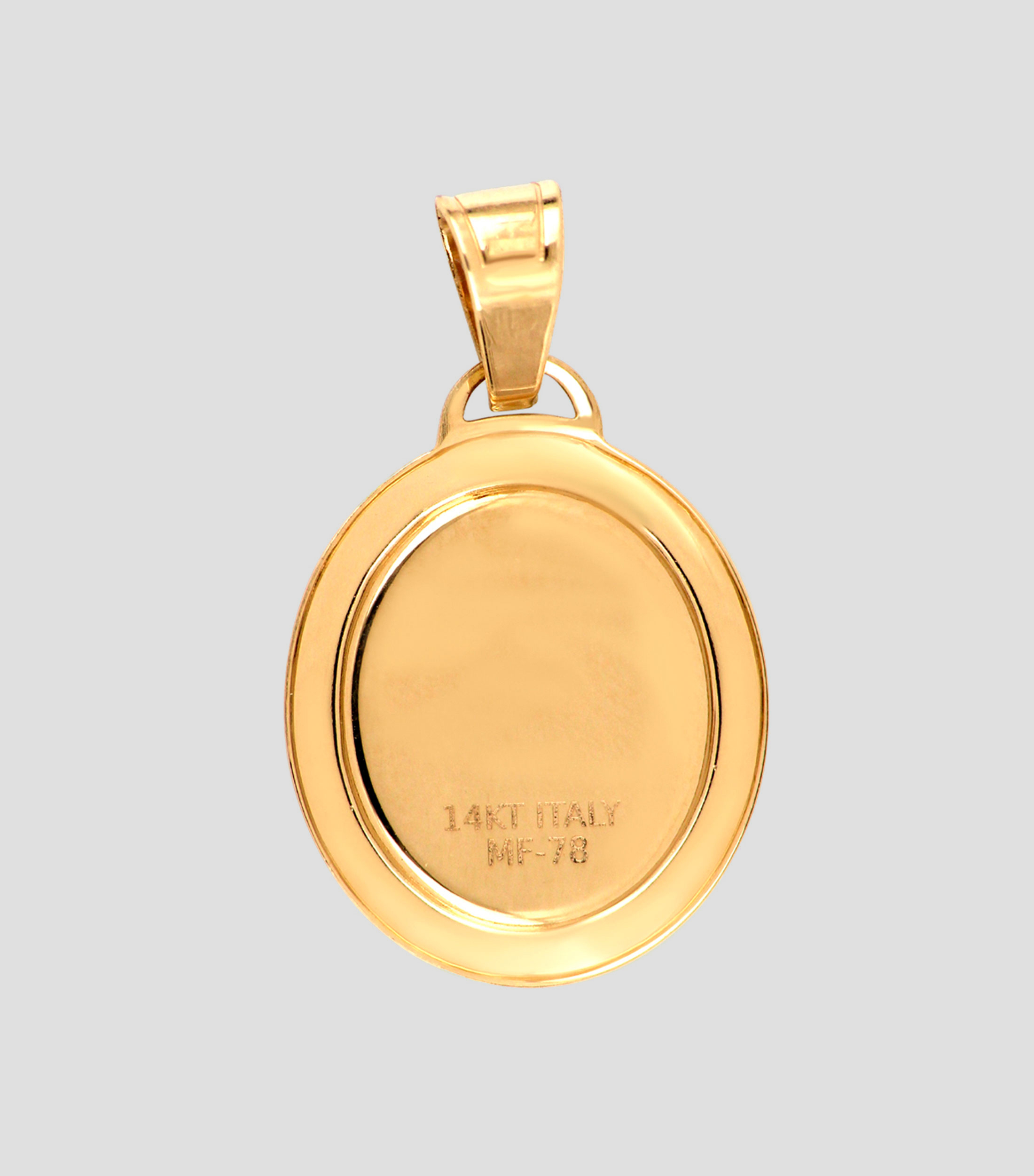 Medalla Virgen en oro de 14 kilates Dinasti Unisex