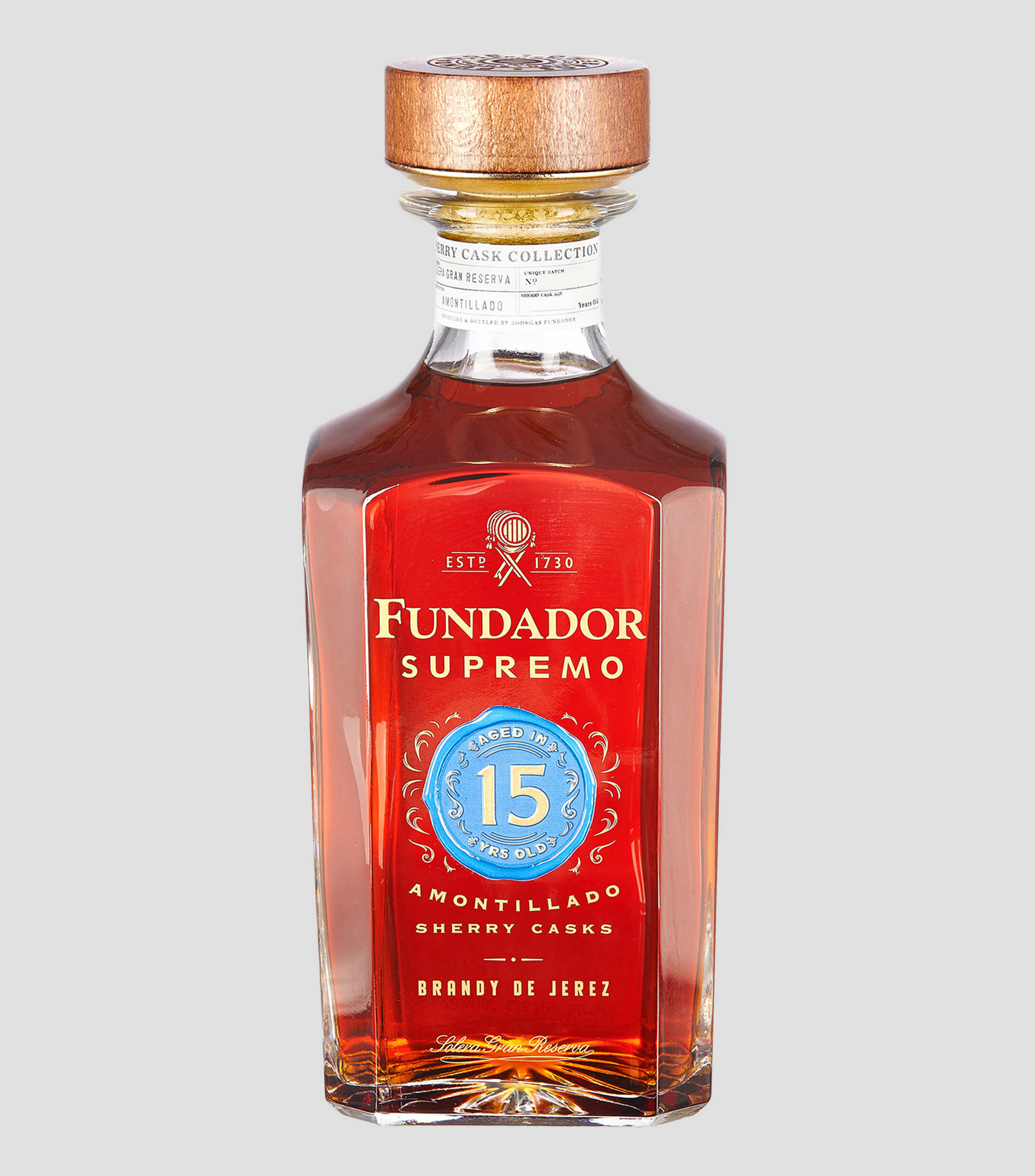 Brandy Fundador Supremo 15, 700 ml