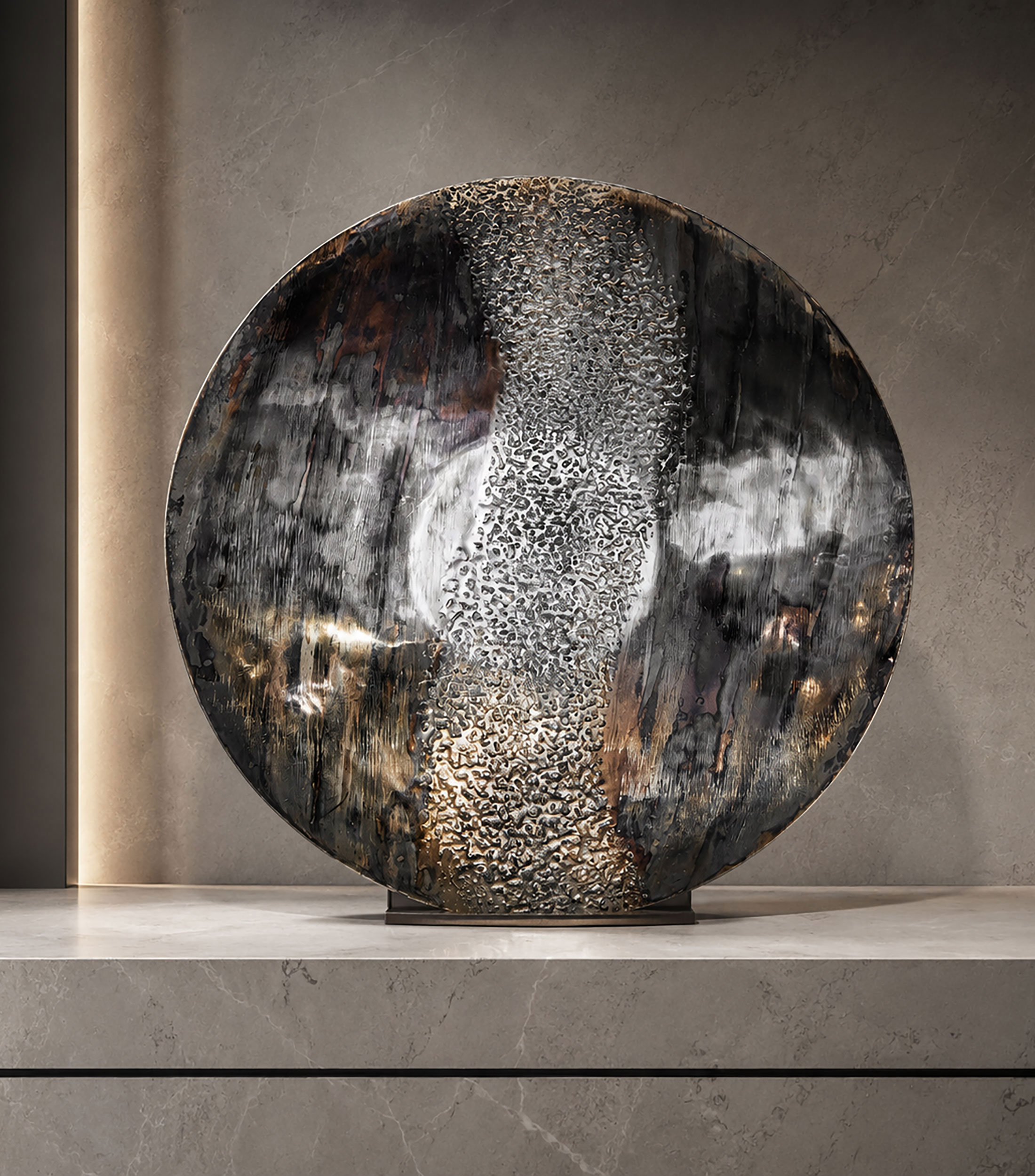 Figura decorativa en metal