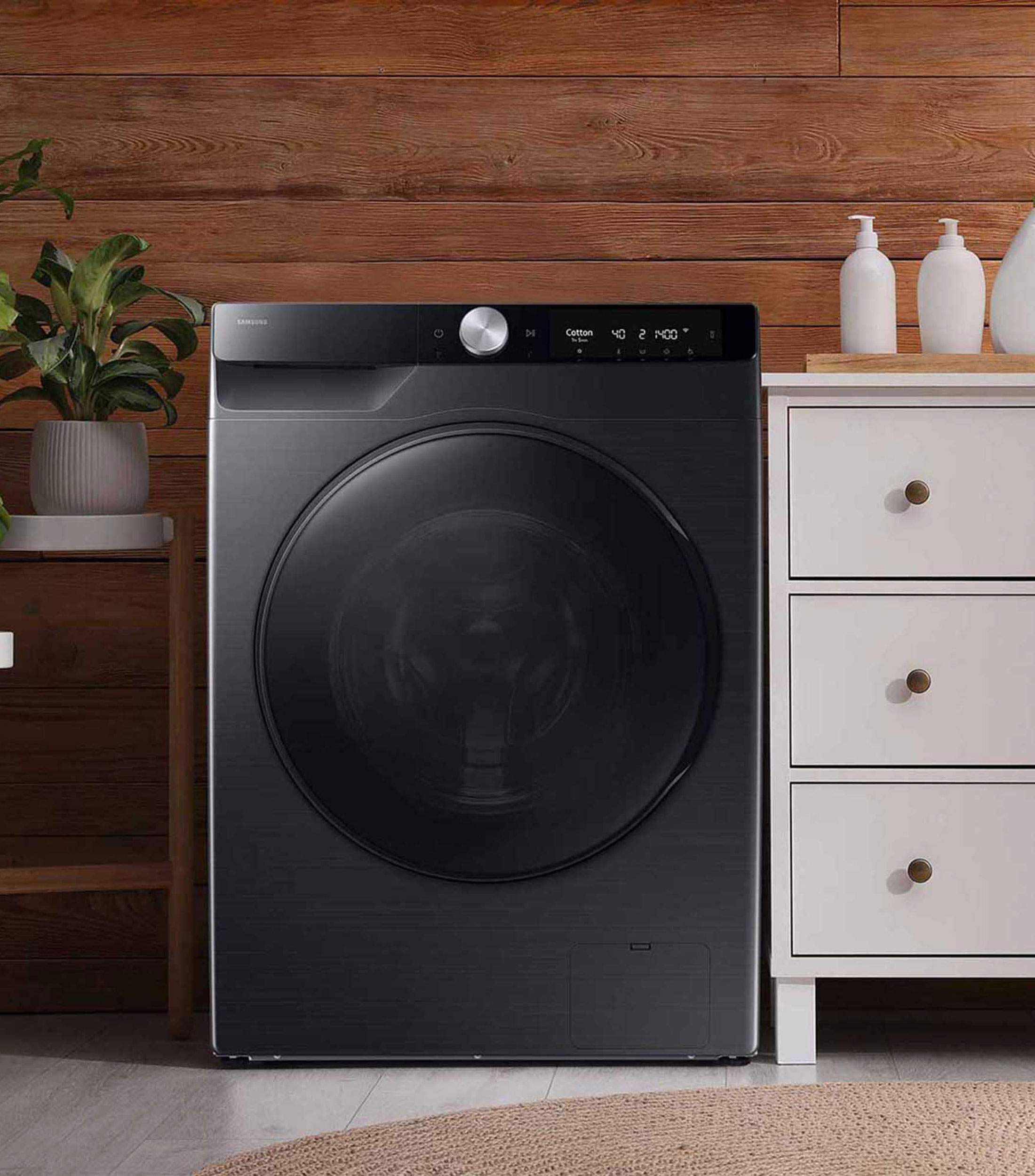 Lavasecadora Eléctrica 13 Kg, 8 Kg Frontal WD13FG6B34BBAX Negro