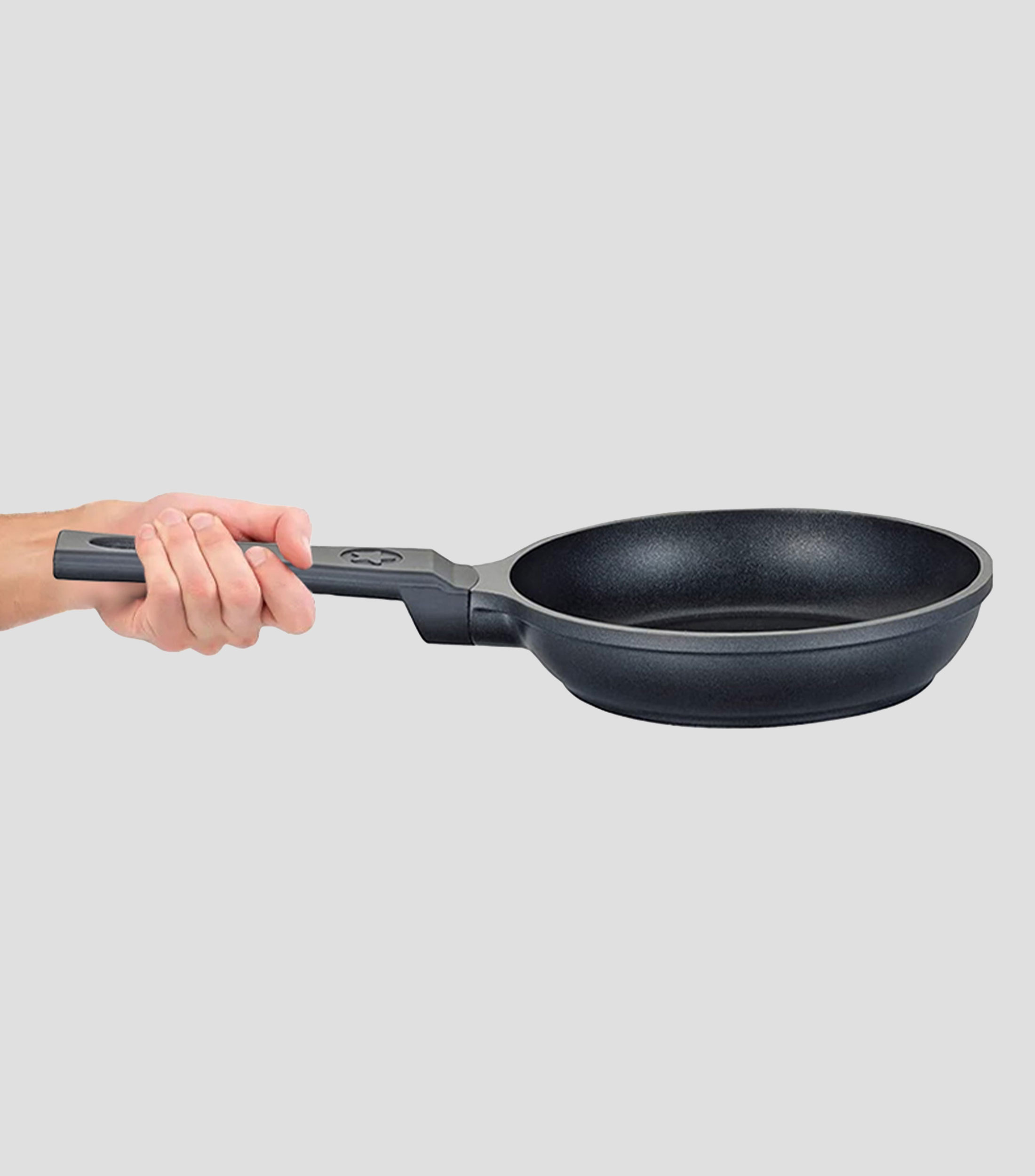 Sartén en aluminio Vulcano Mini 16 cm negro