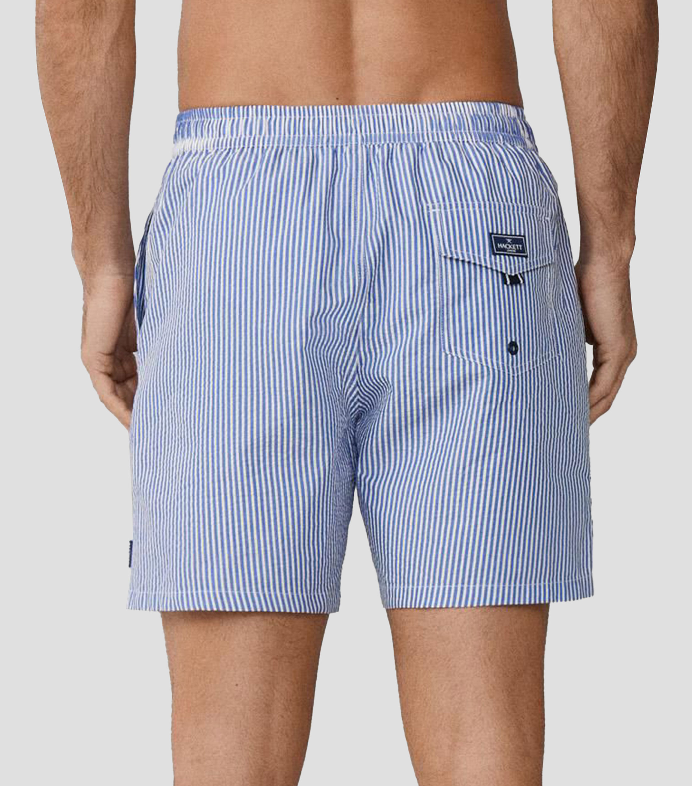 Traje de baño largo a rayas Hombre