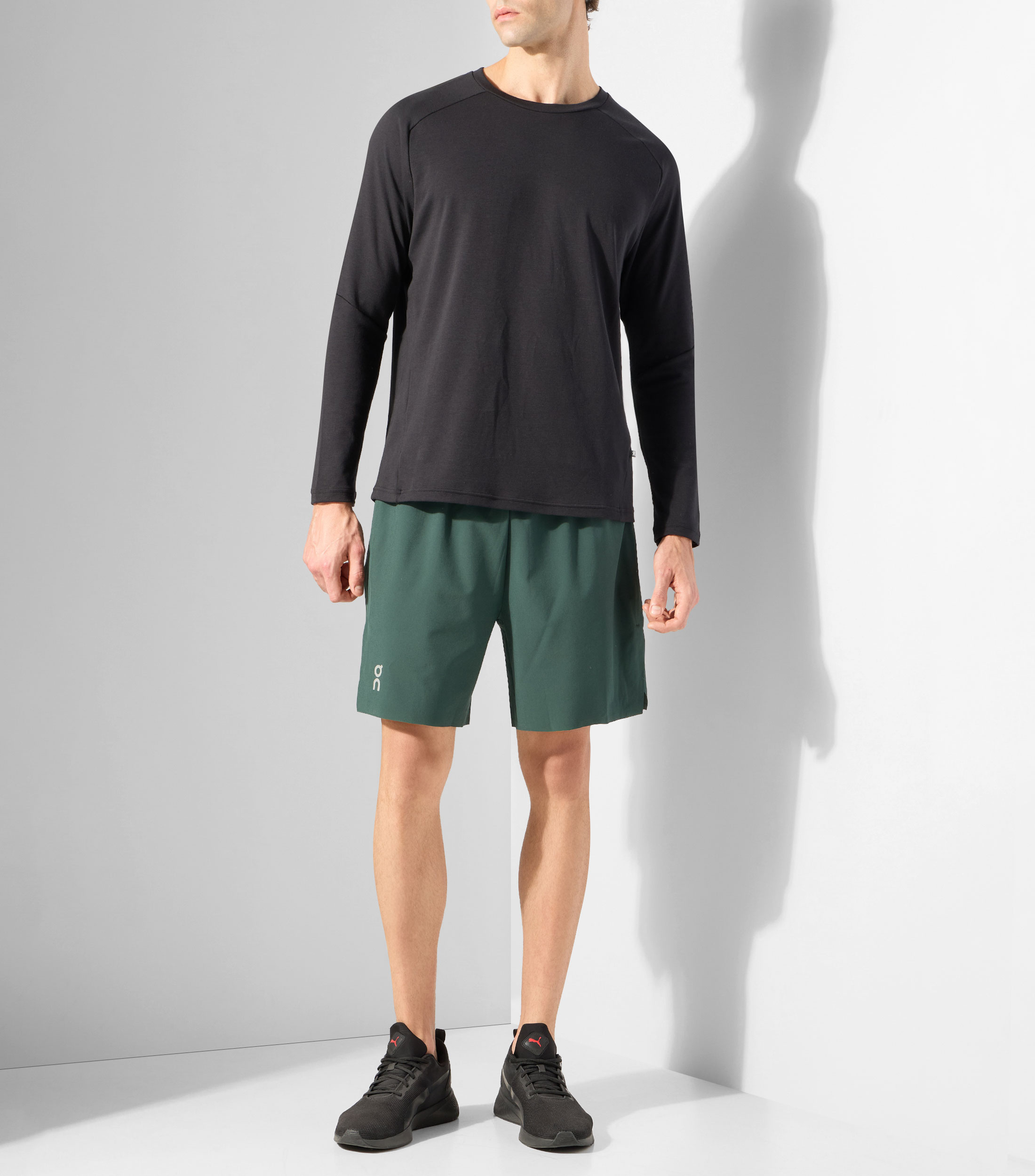 Playera para correr Focus Long-T lisa Hombre
