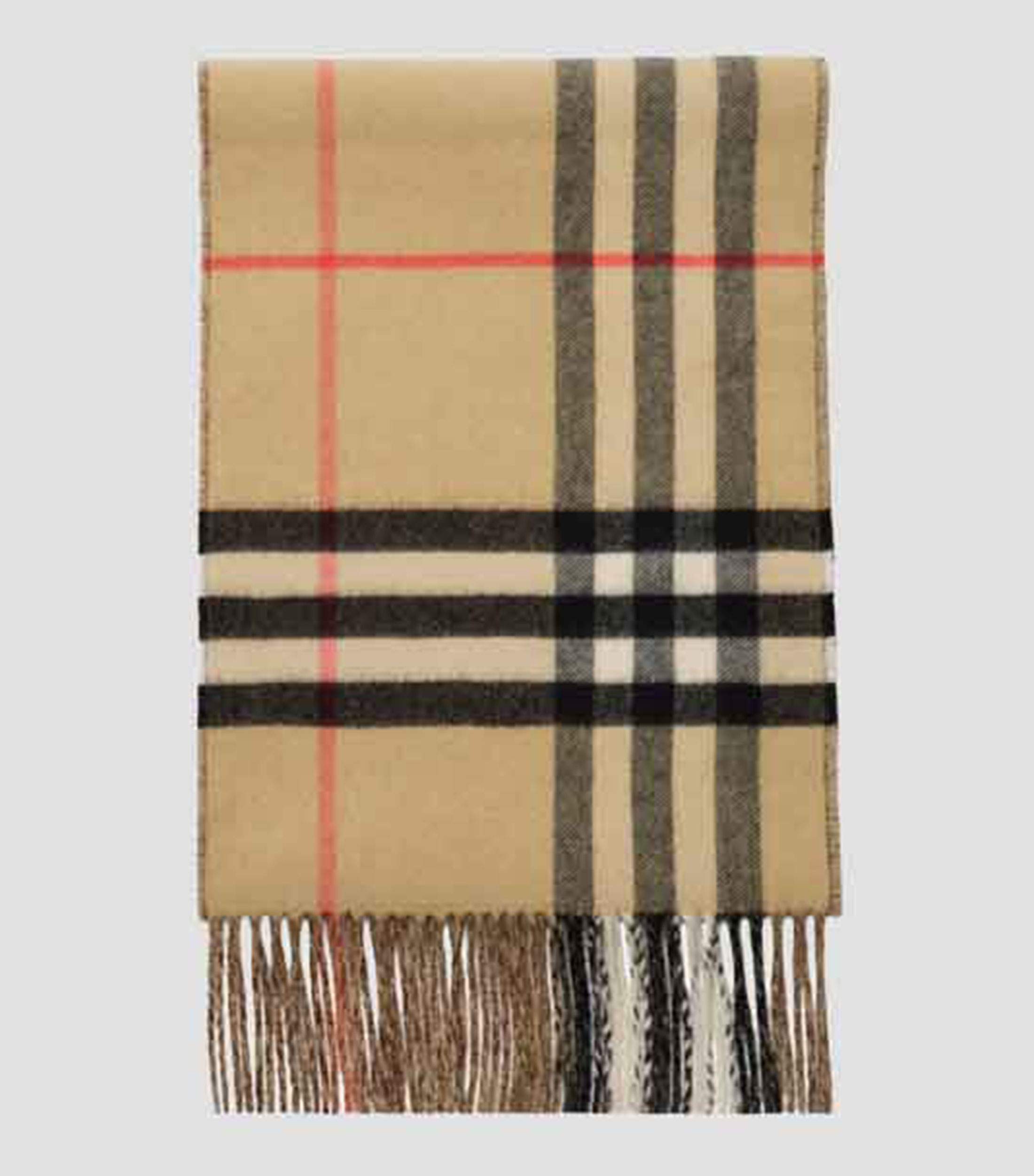 Bufanda café a cuadros Unisex