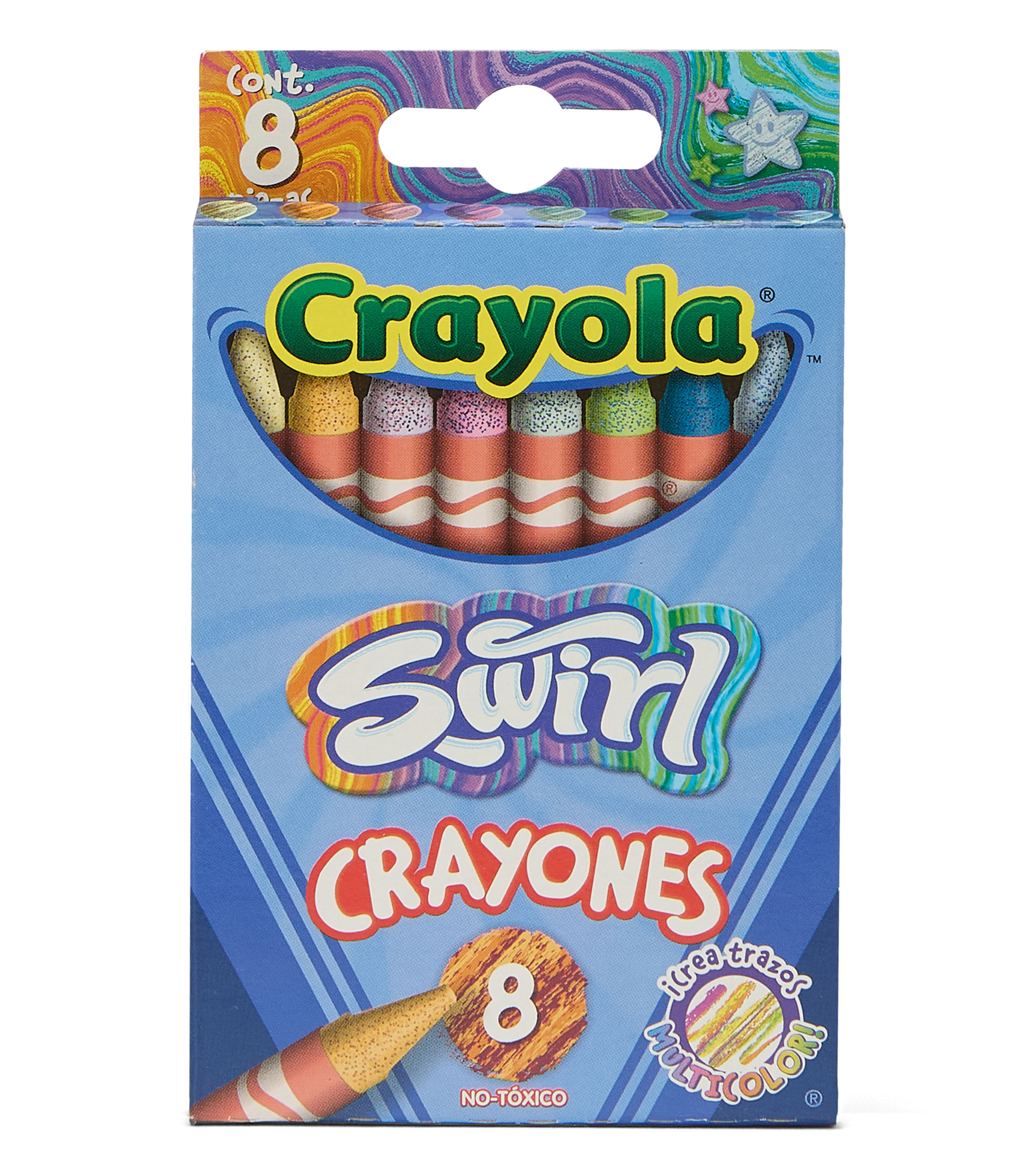 Crayones Swirl, 8 piezas
