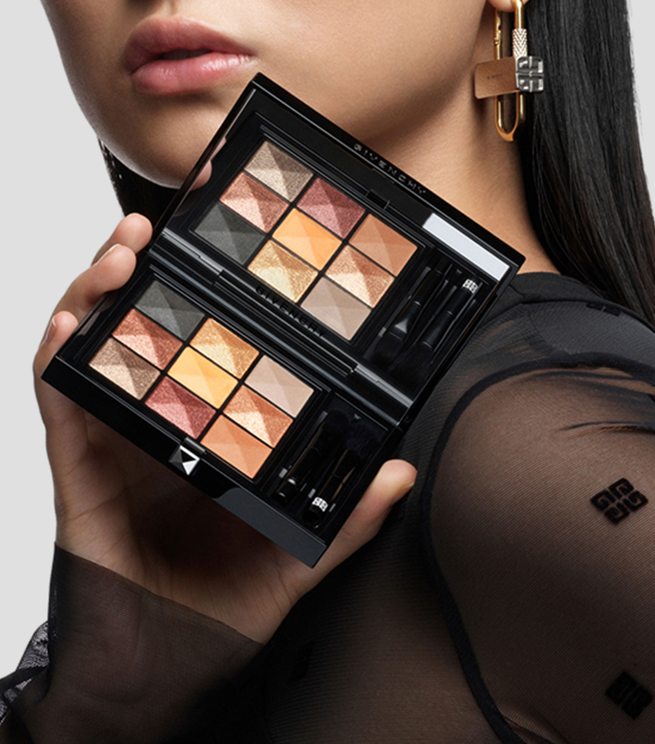 Paleta de sombras de ojos de alta pigmentación y 12 horas de duración, Le 9- 8 gr
