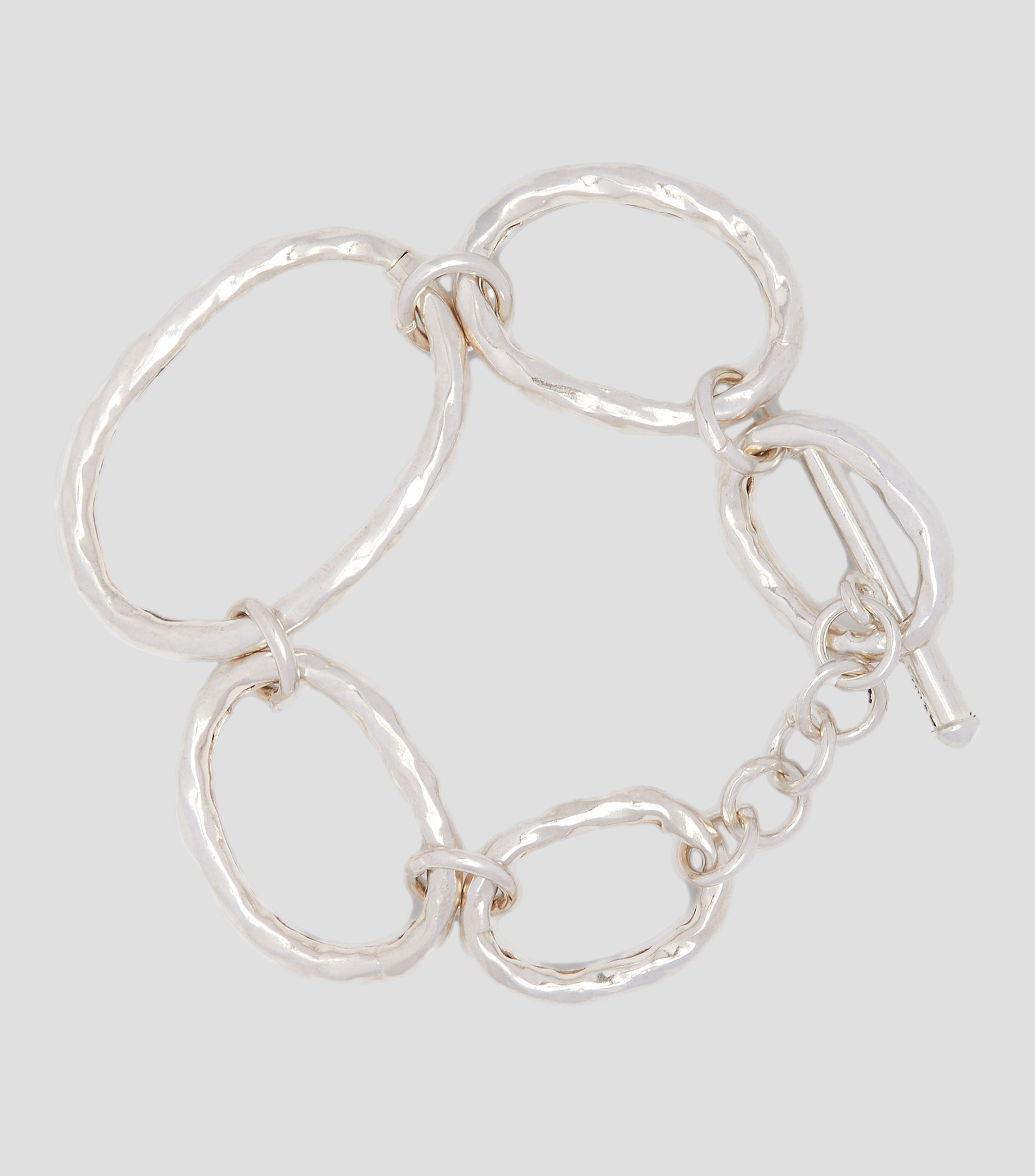 Pulsera ovalos en plata .925 Mujer