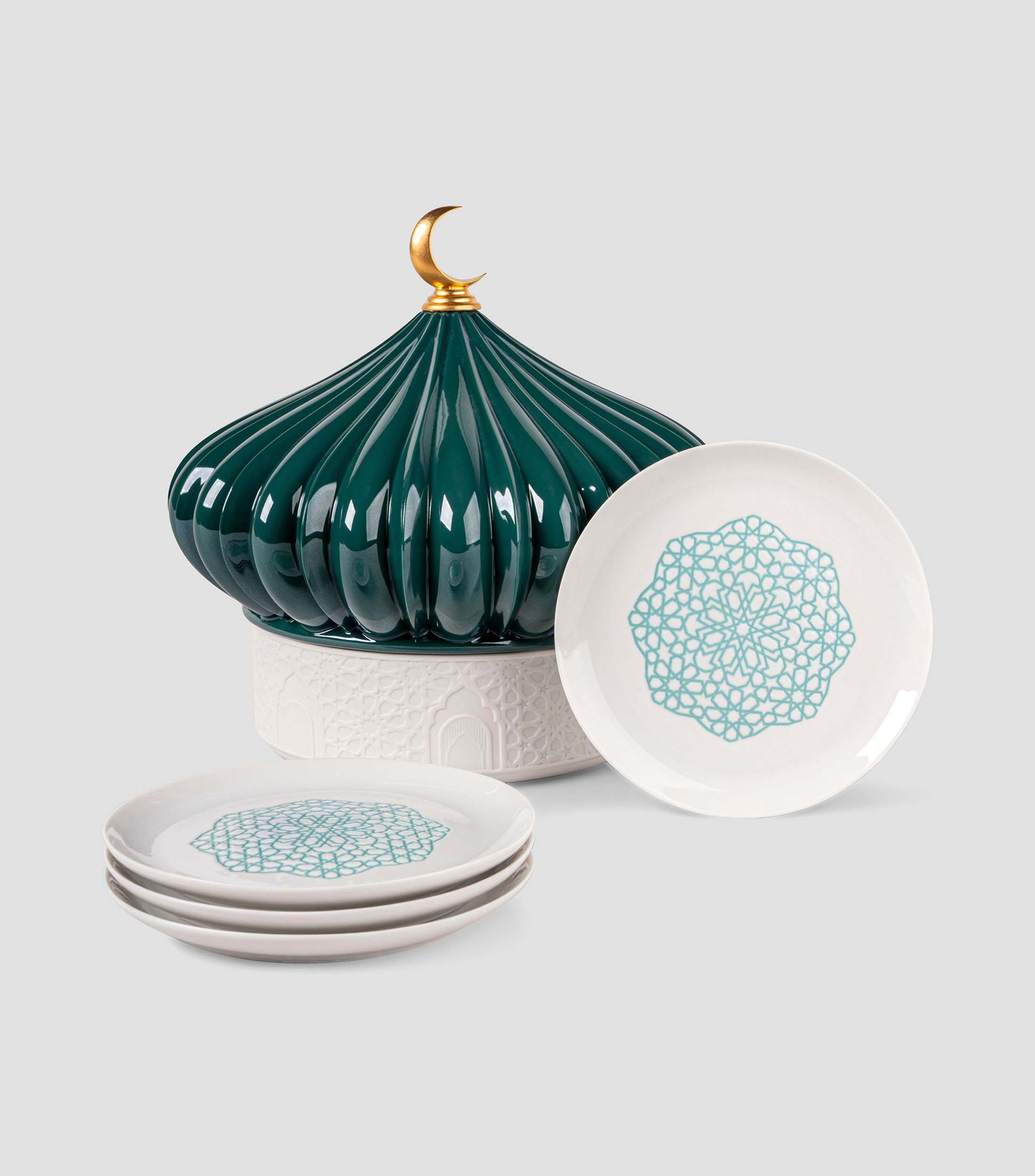 Caja con platos Majestic Nights