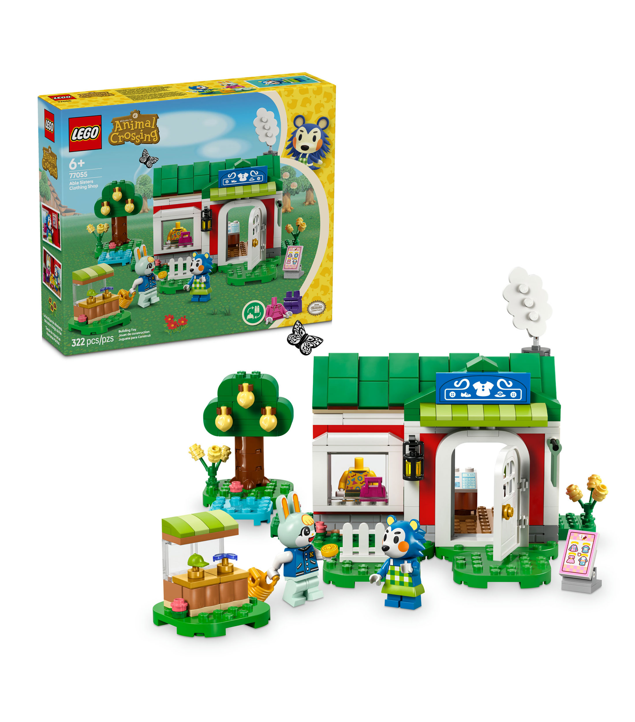 Lego Animal Crossing Tienda de ropa de las Hermanas Manitas 77055