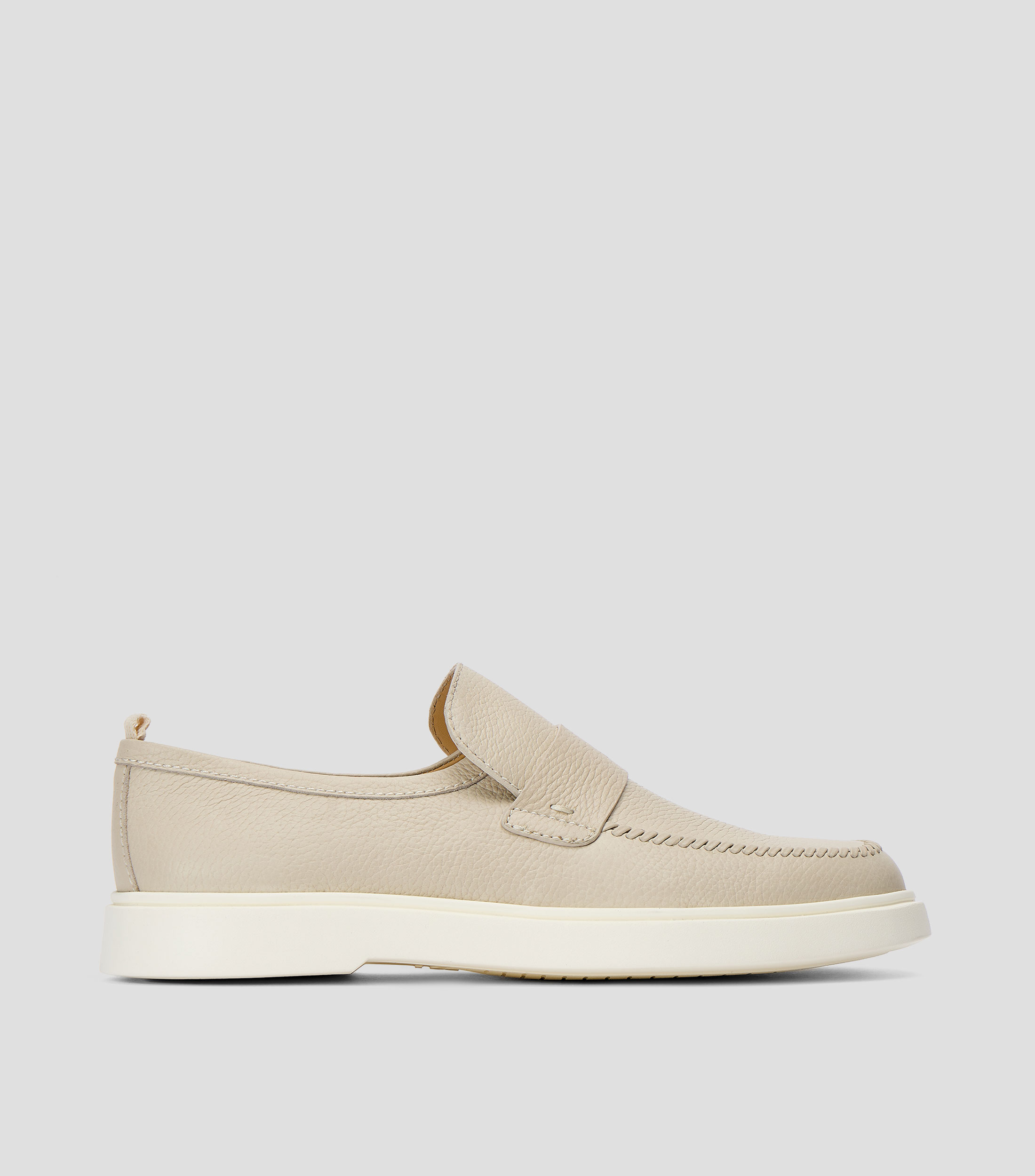 Mocasines en piel Hombre