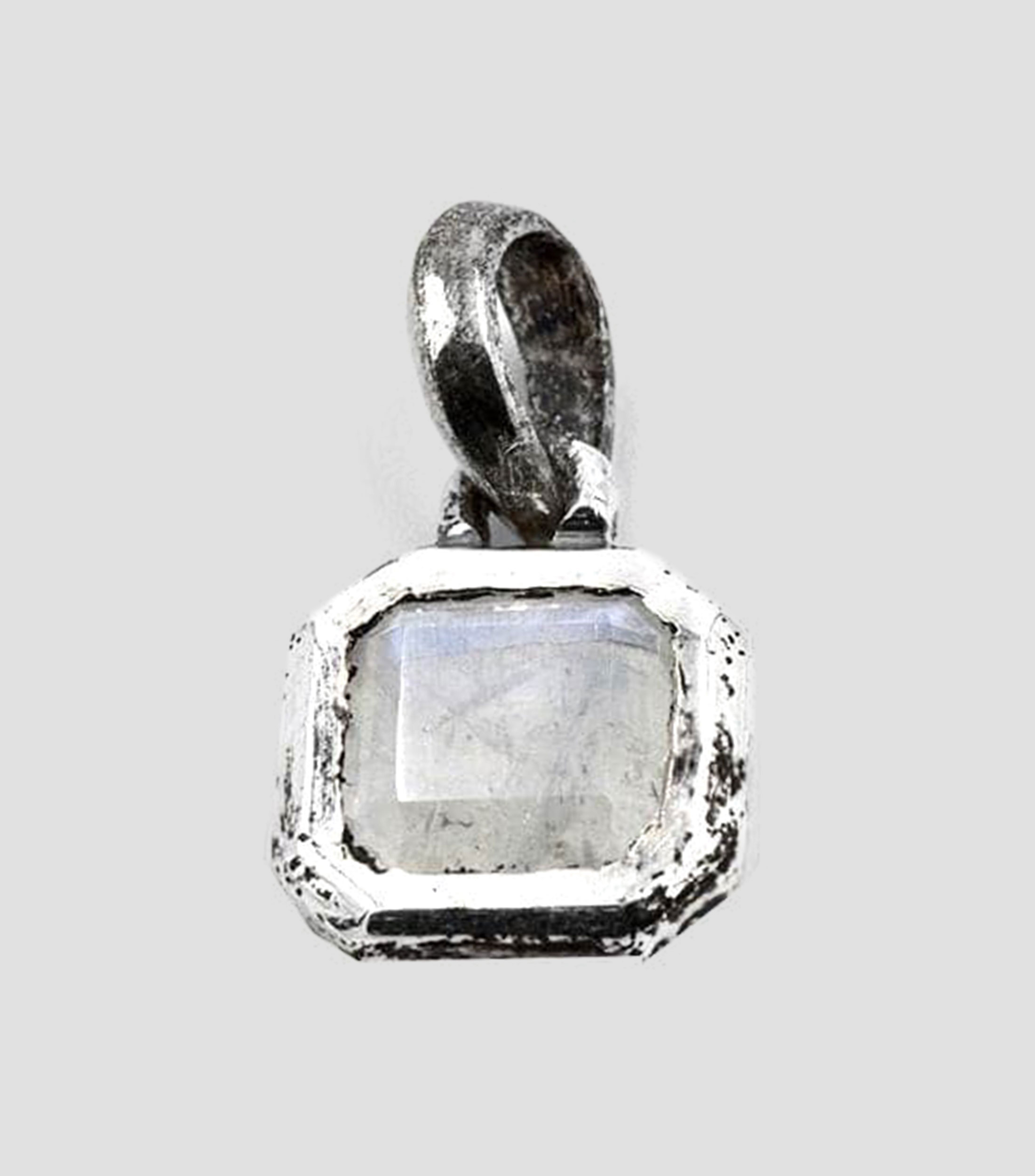 Dije Lucky Square Luna en plata .925 Unisex