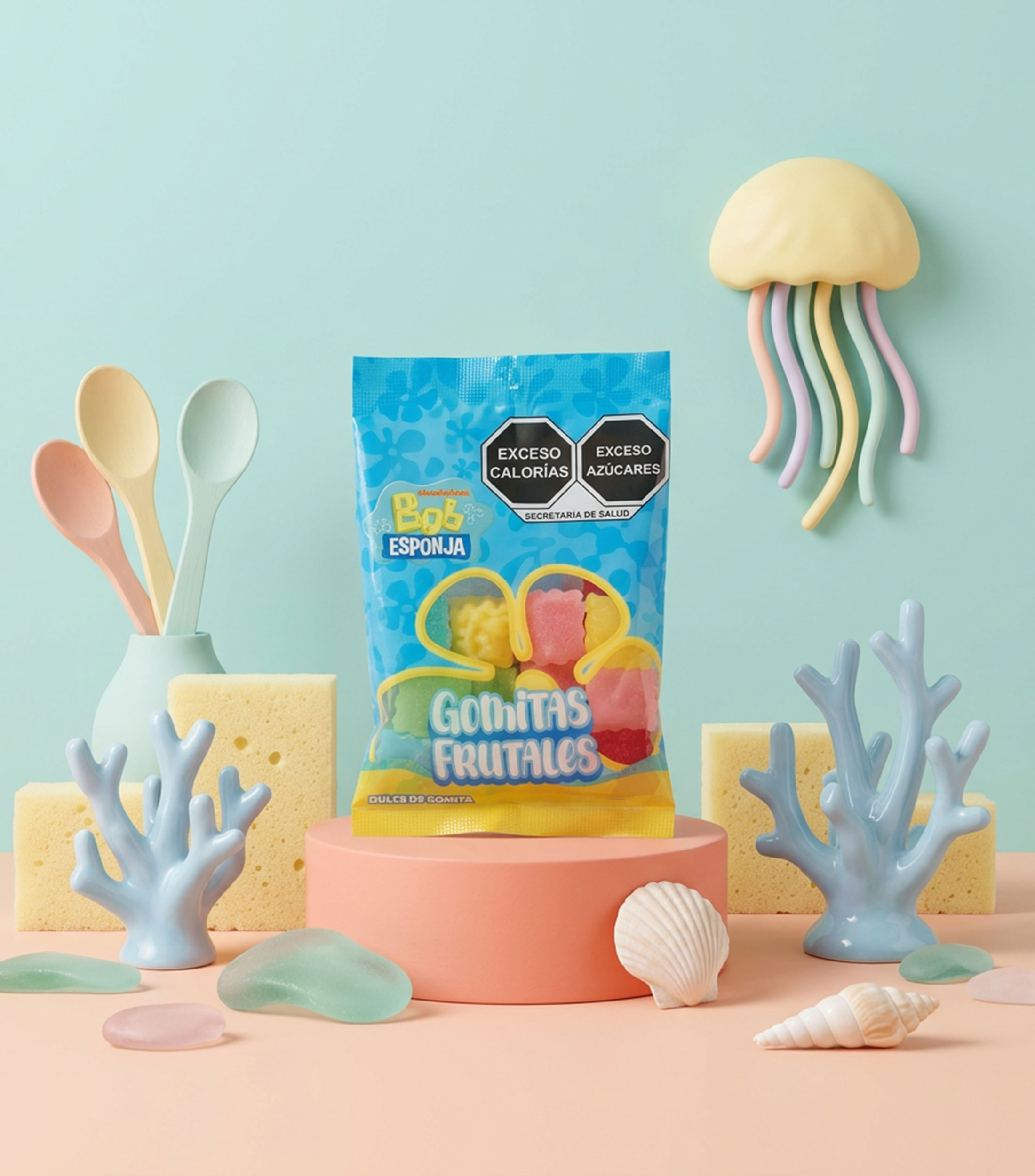 Gomitas frutales Bob Esponja 82 g