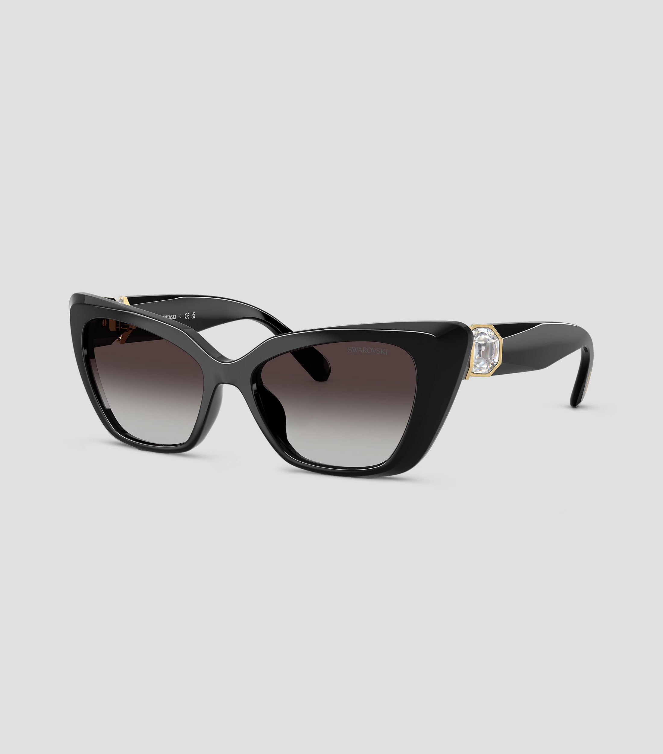Lentes de sol ojo de gato negros Mujer