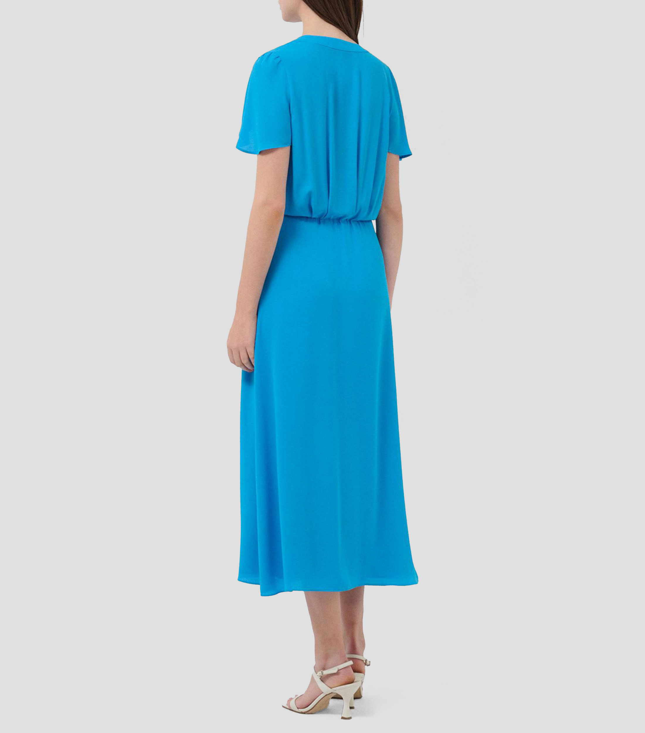 Vestido midi liso Mujer