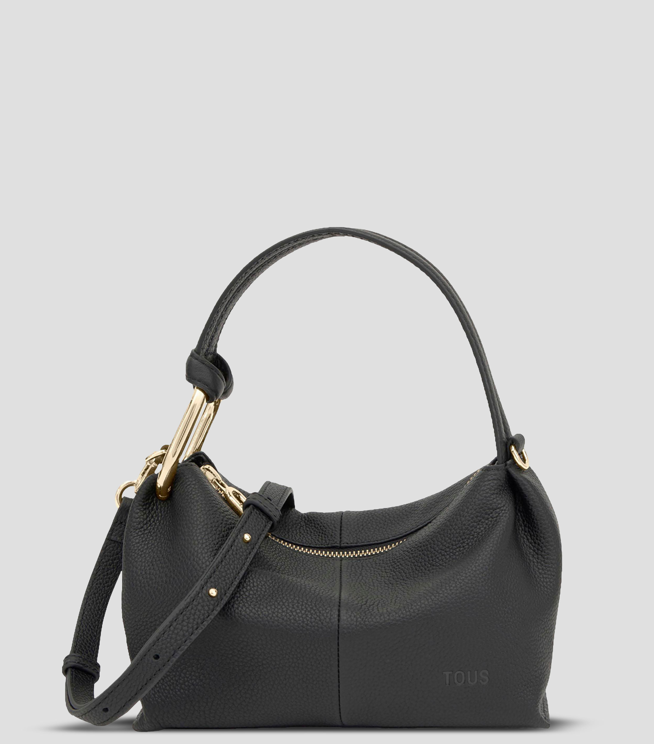 Bolsa bucket en piel Hold liso Mujer