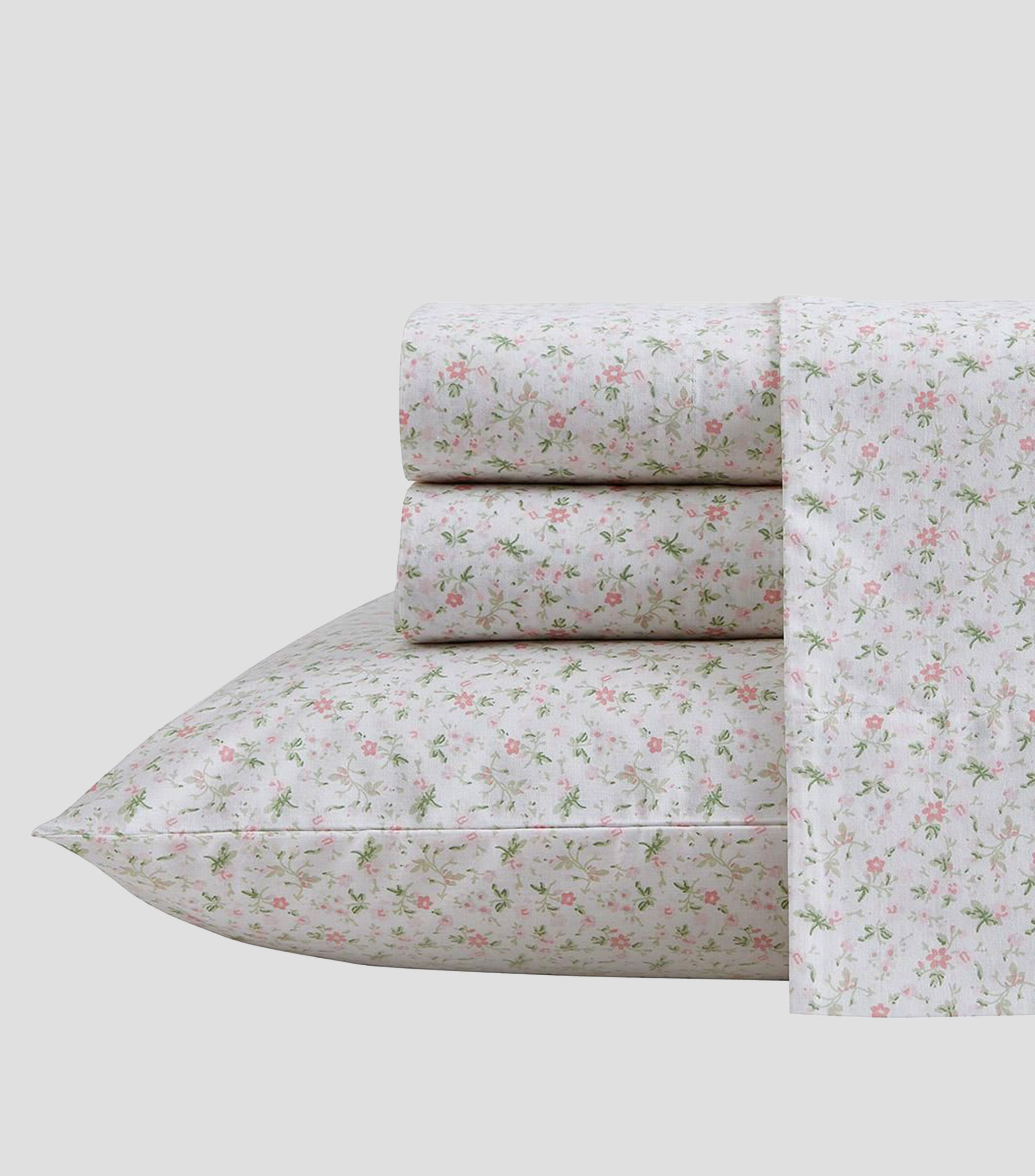 Juego de sábanas individual en algodón Evie Soft rosa