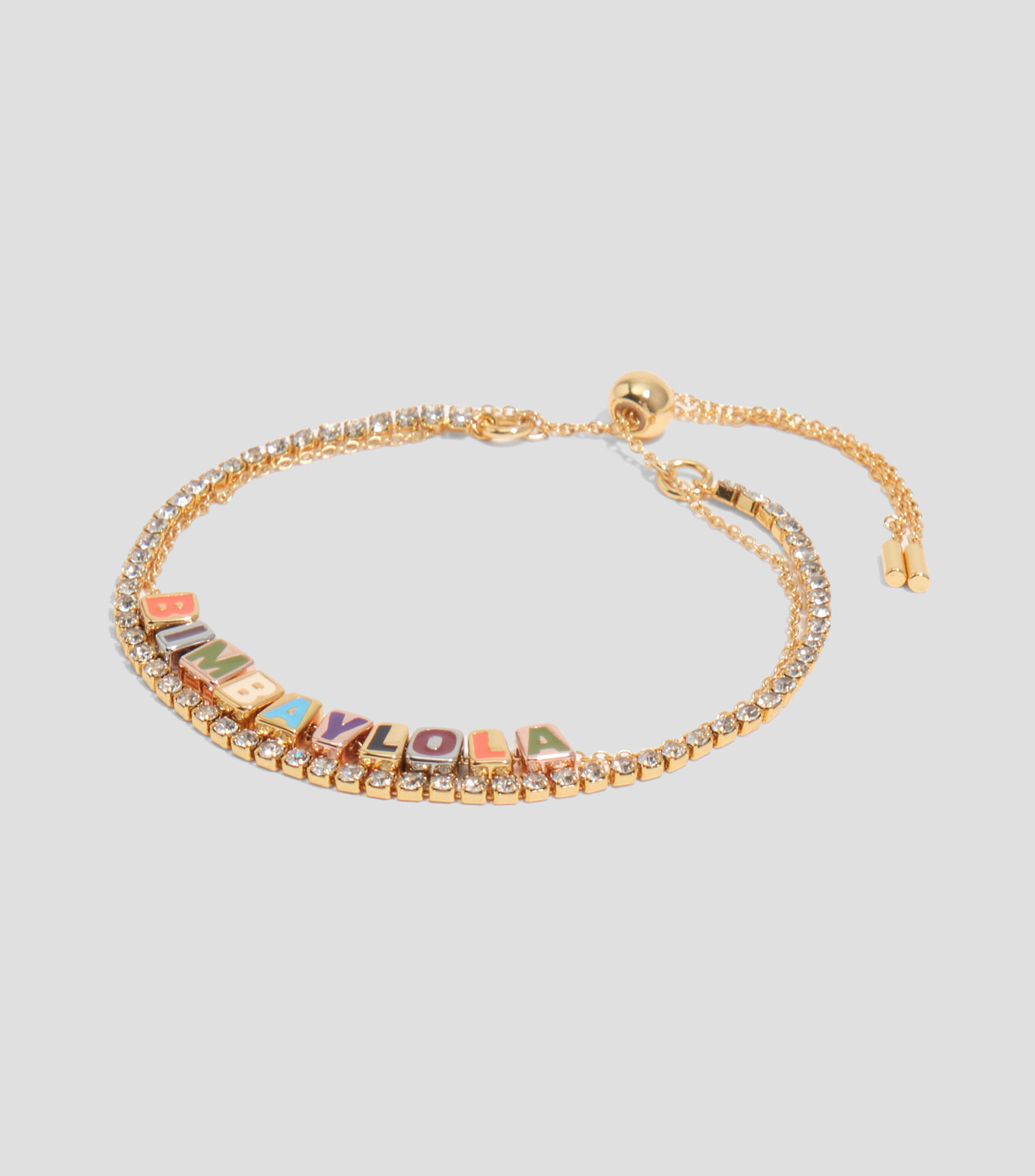 Pulsera doble logo dado multicolor Mujer