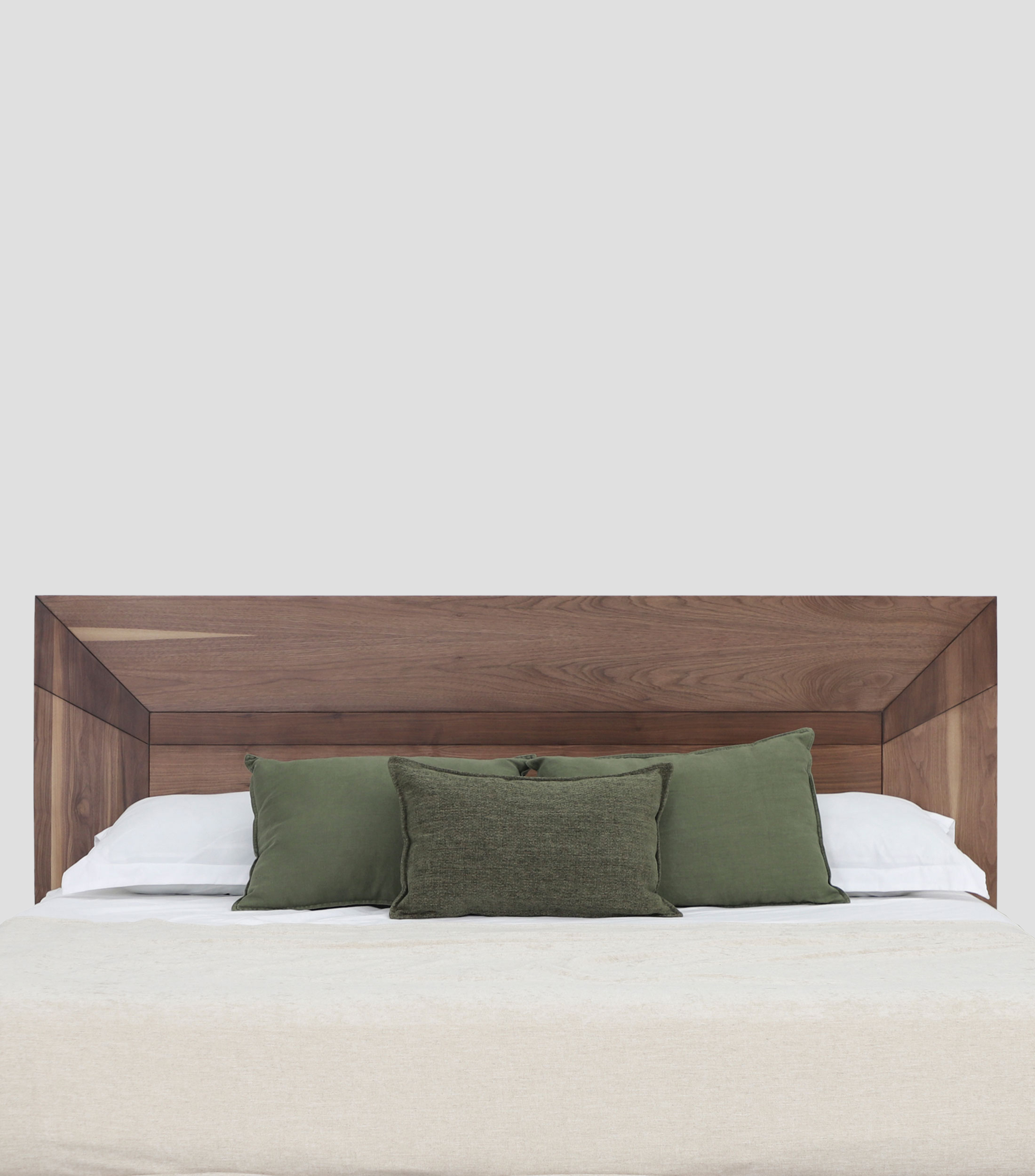 Cabecera de Cama King Size Madison en Chapa de Nogal Natural