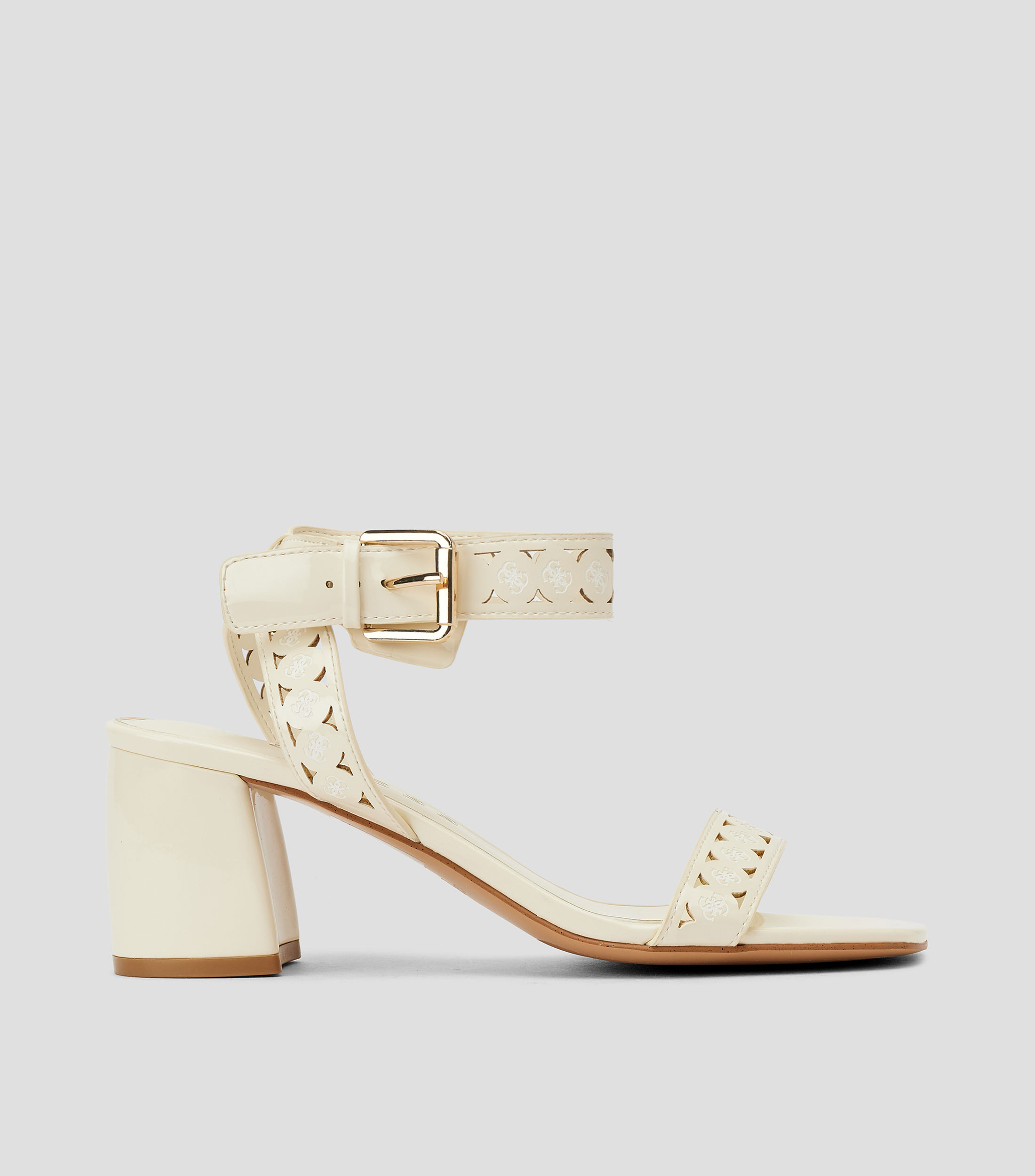 Sandalias tacón mediano ancho Mujer