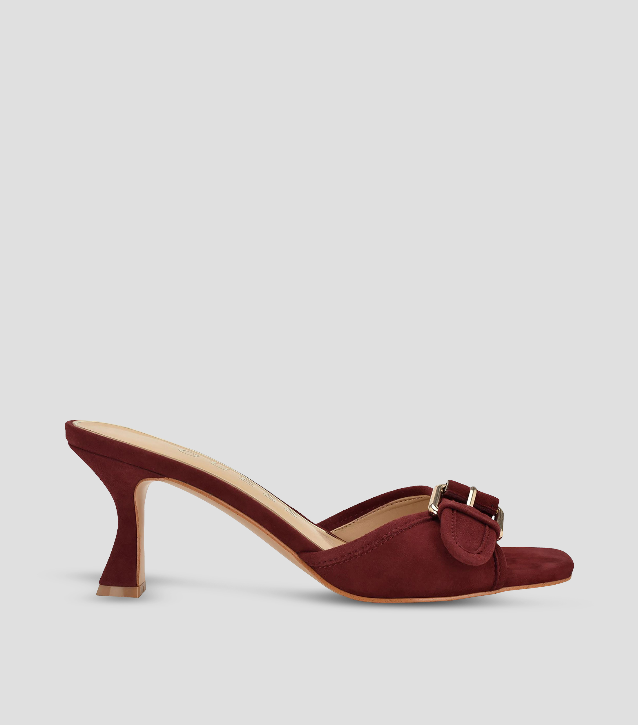 Sandalias con tacón medio delgado Mujer