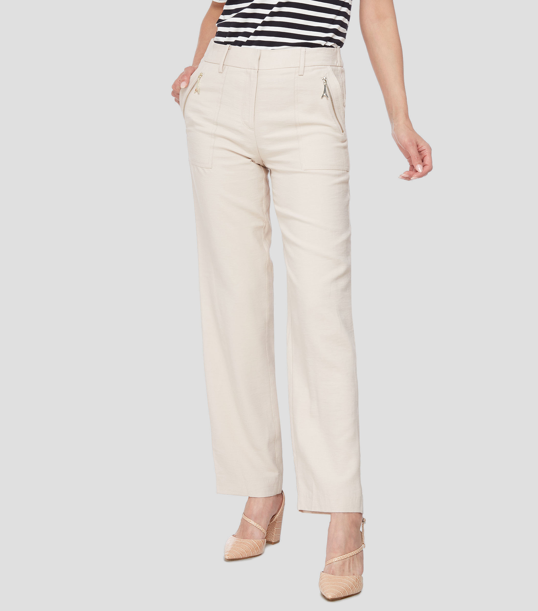 Pantalon KARL LAGERFELD Jersey Noir - Taille Haute Skinny, Femme, Occasion Excellent état