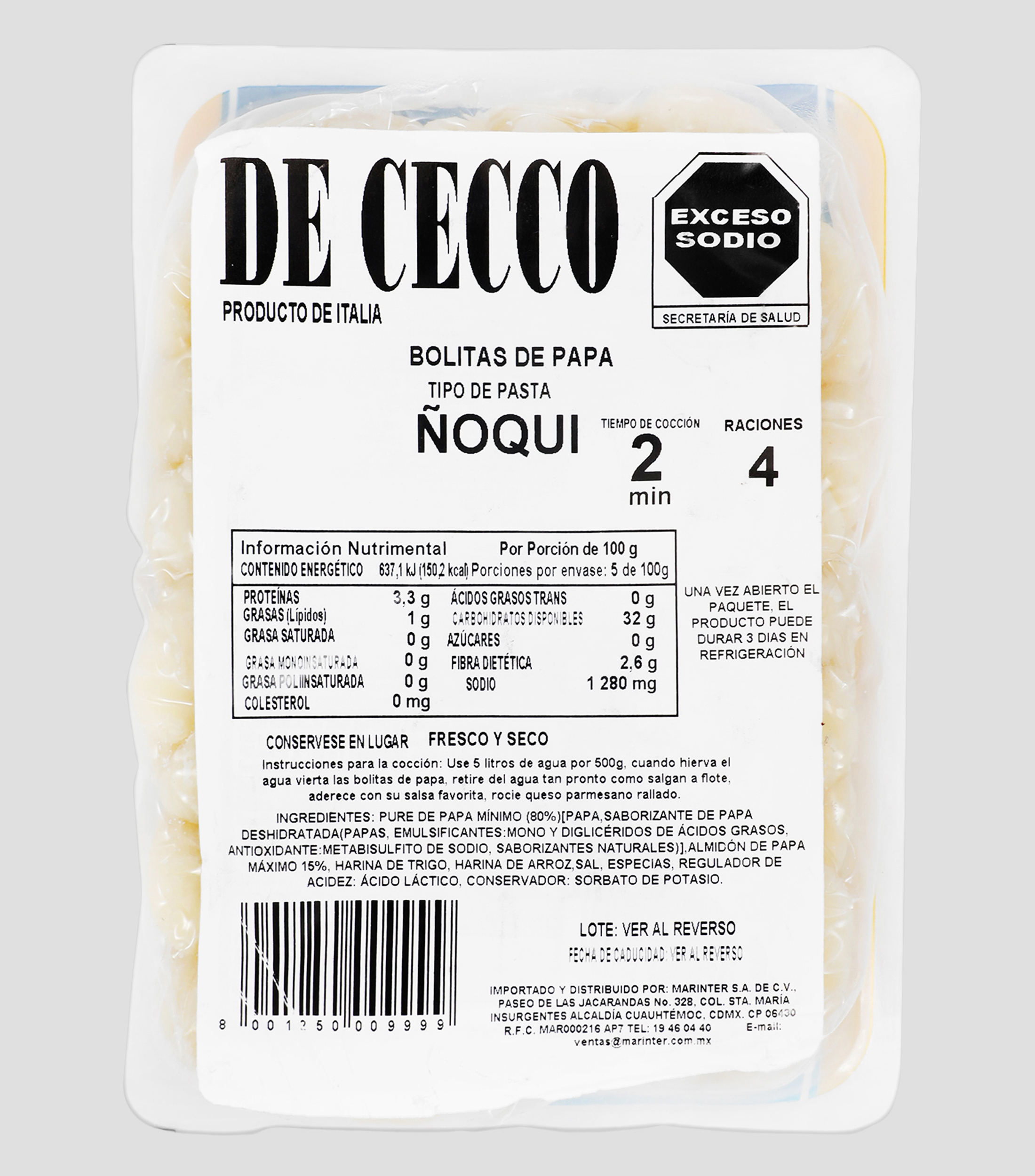 Gnocchi di patate, 500 g