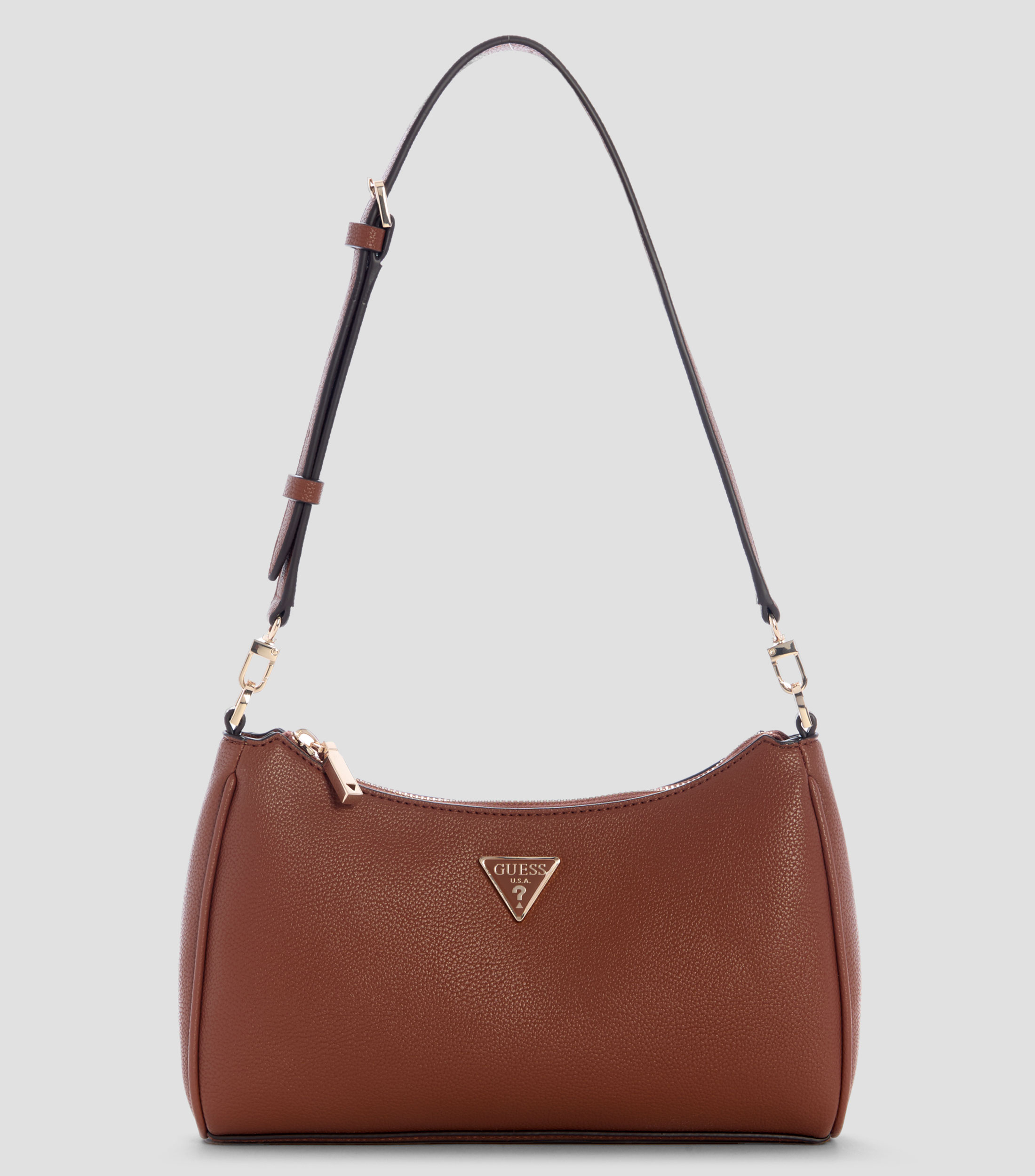 Bolsa shoulder lisa con detalle texturizado Mujer