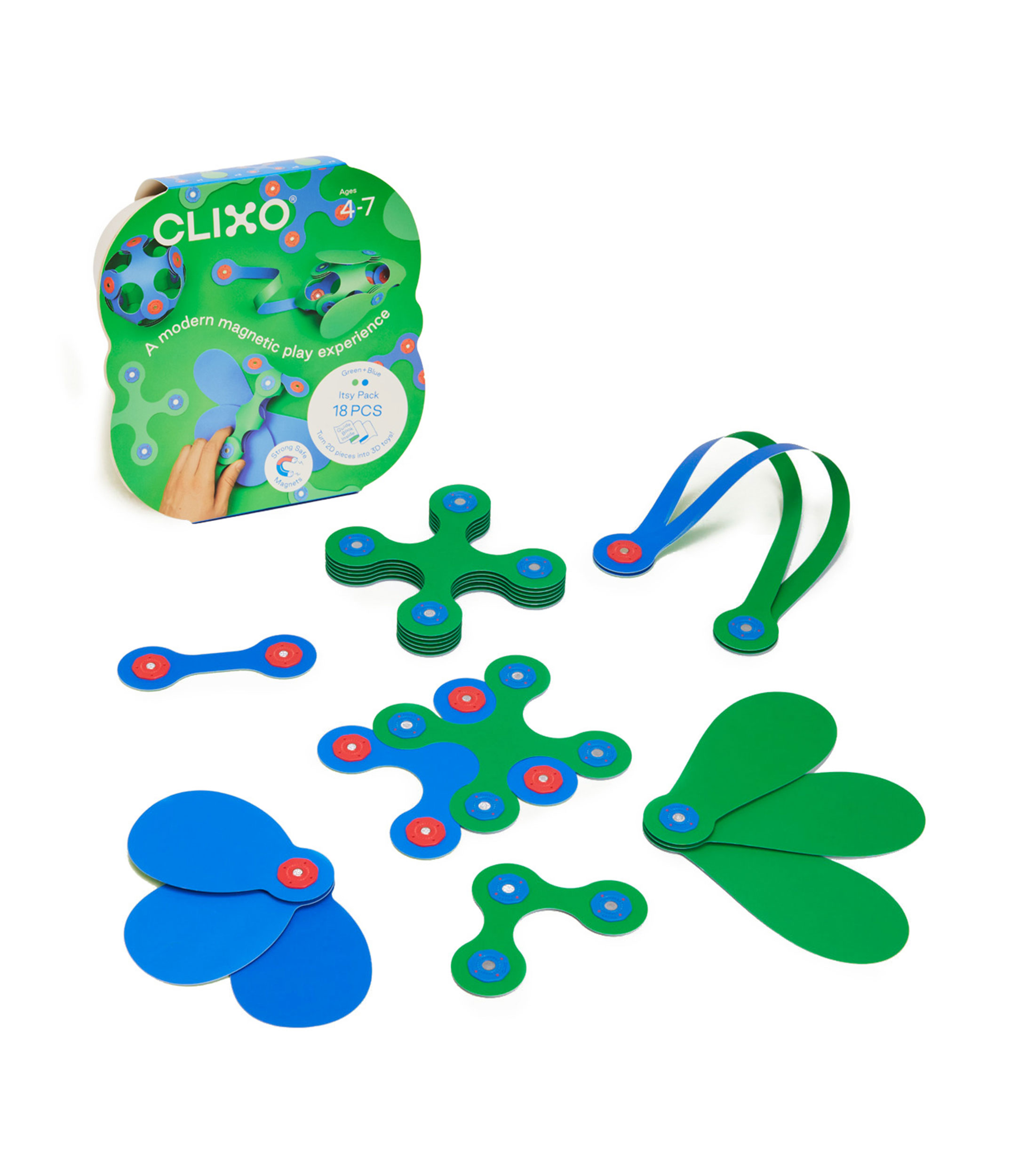 Itsy Pack Verde y Azul - 18 piezas