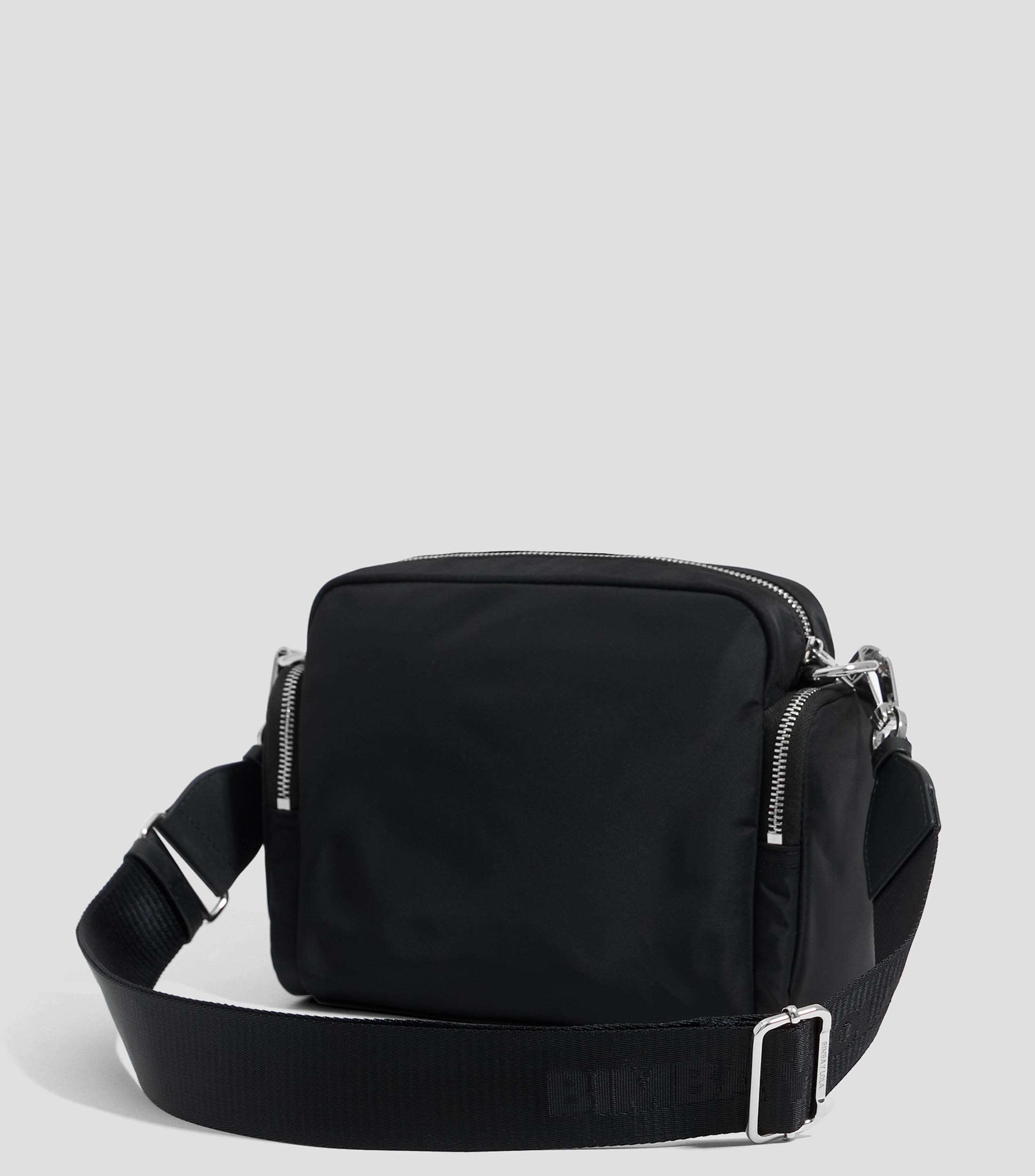 Bolso crossbody multibolsillos mediano negro Mujer
