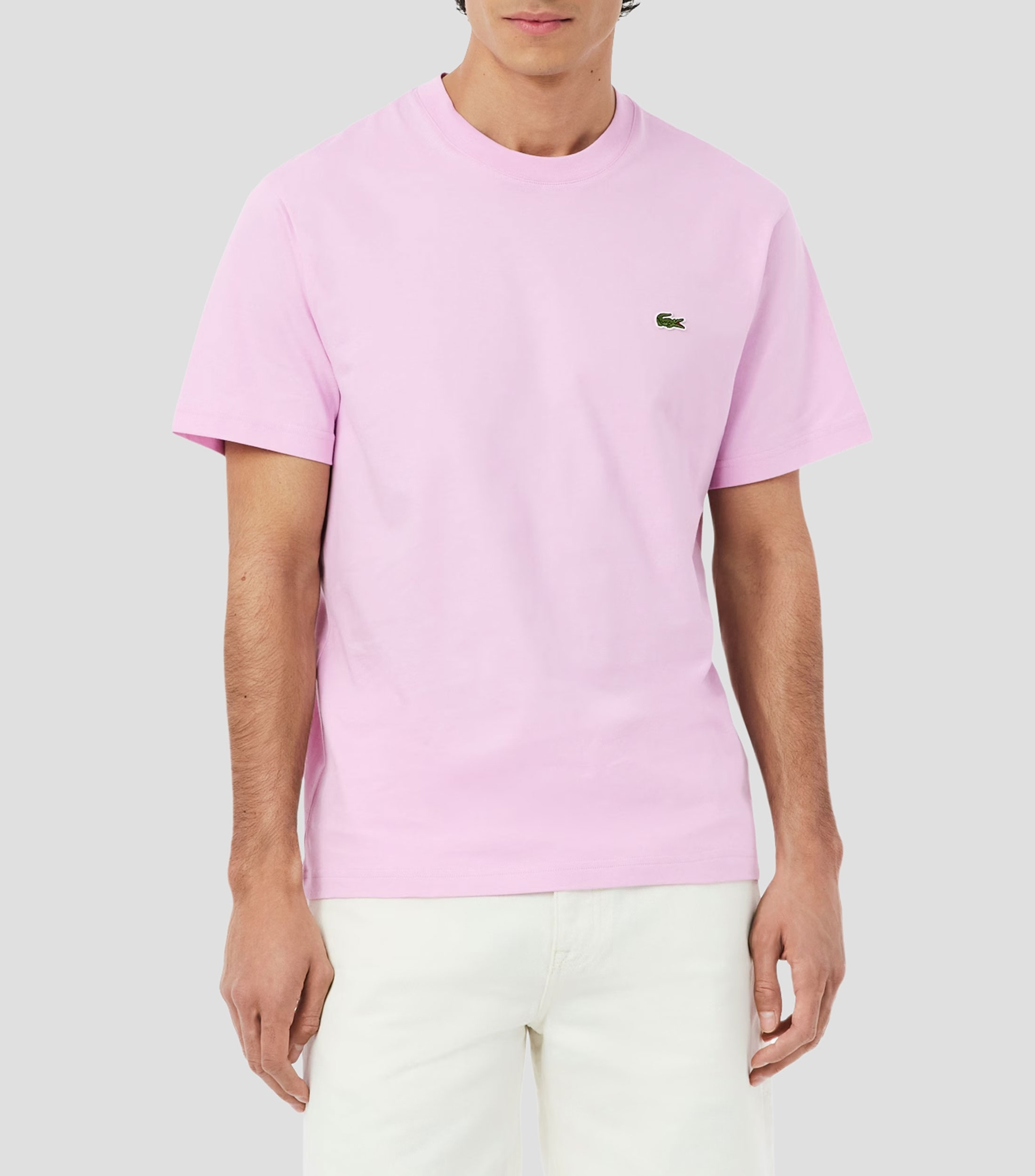Playera cuello redondo manga corta lisa Hombre