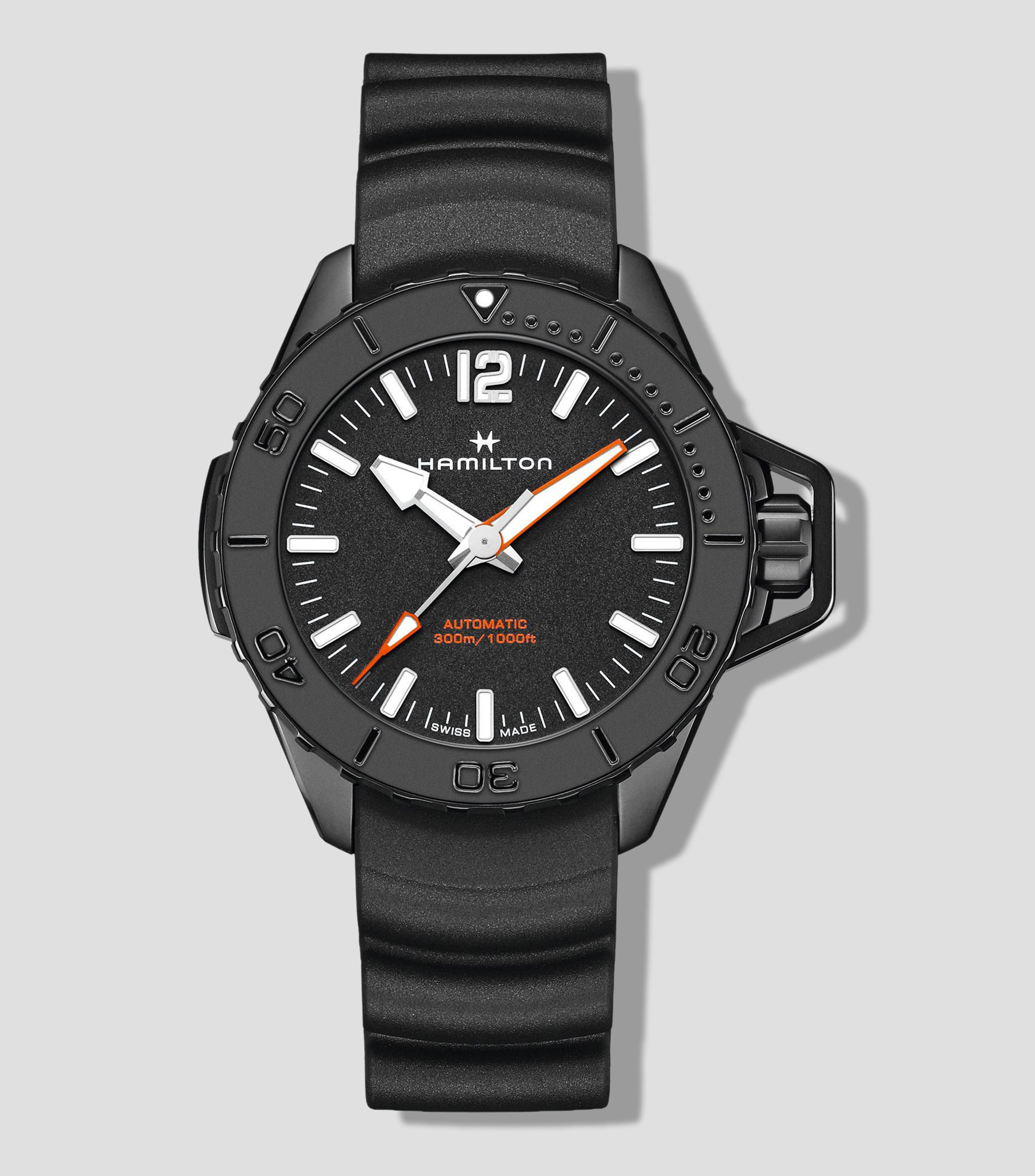 Reloj Unisex Khaki Navy Frogman Deportivo Negro