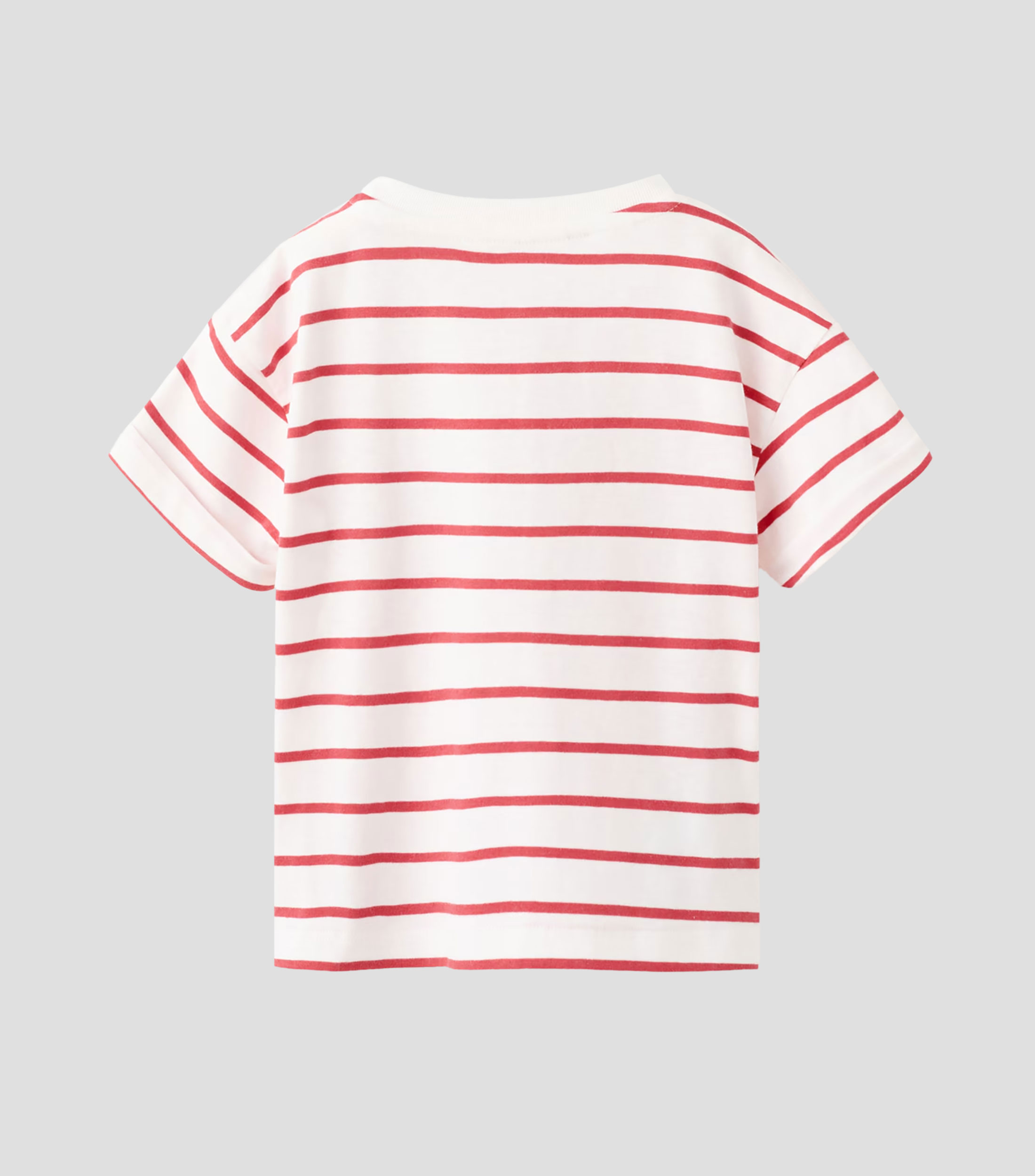 Playera cuello redondo manga corta rayas Niña