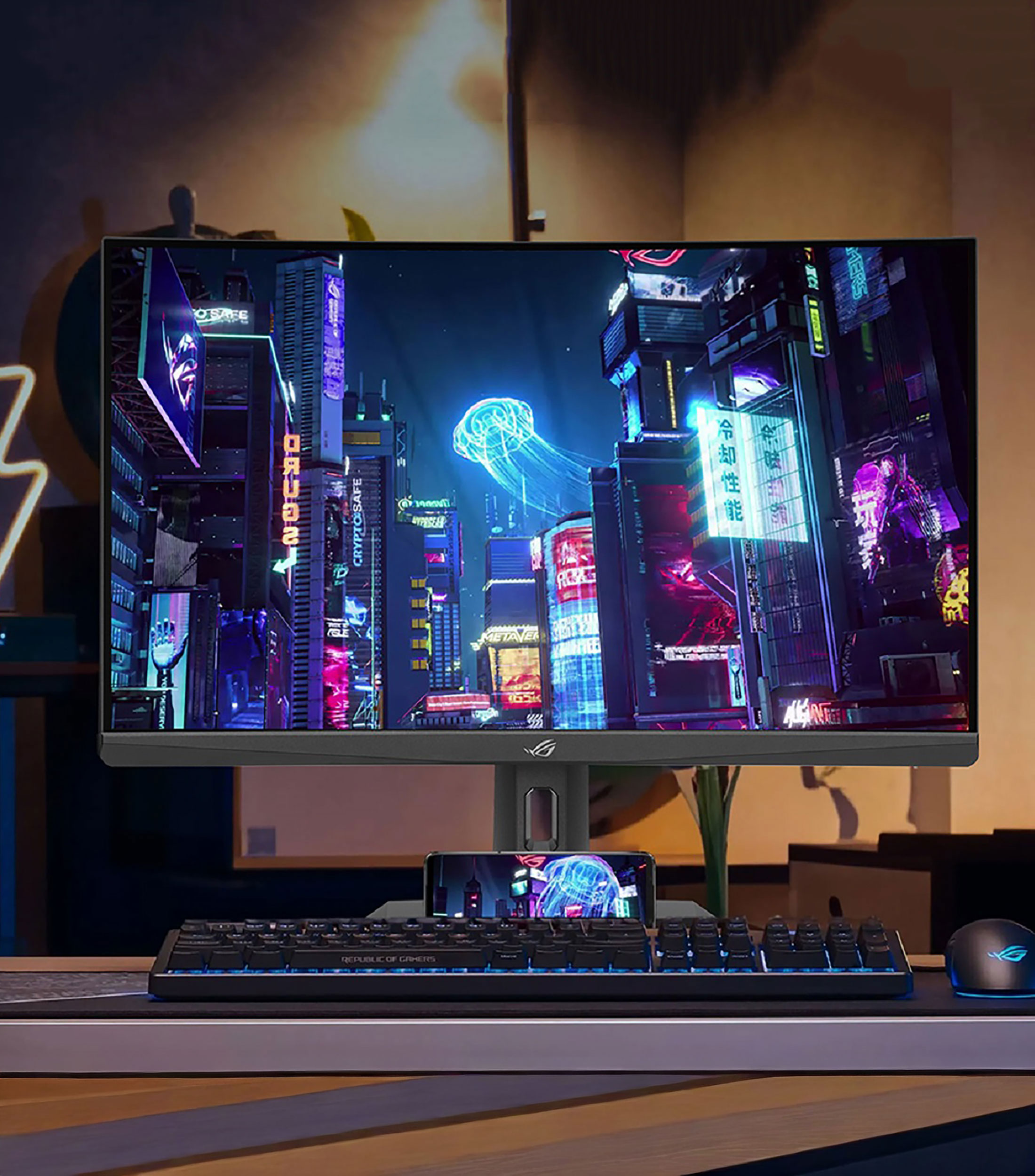 Monitor Gamer 32 pulgadas Curvo HDR ROG Strix QHD 180 Hz XG32WCS