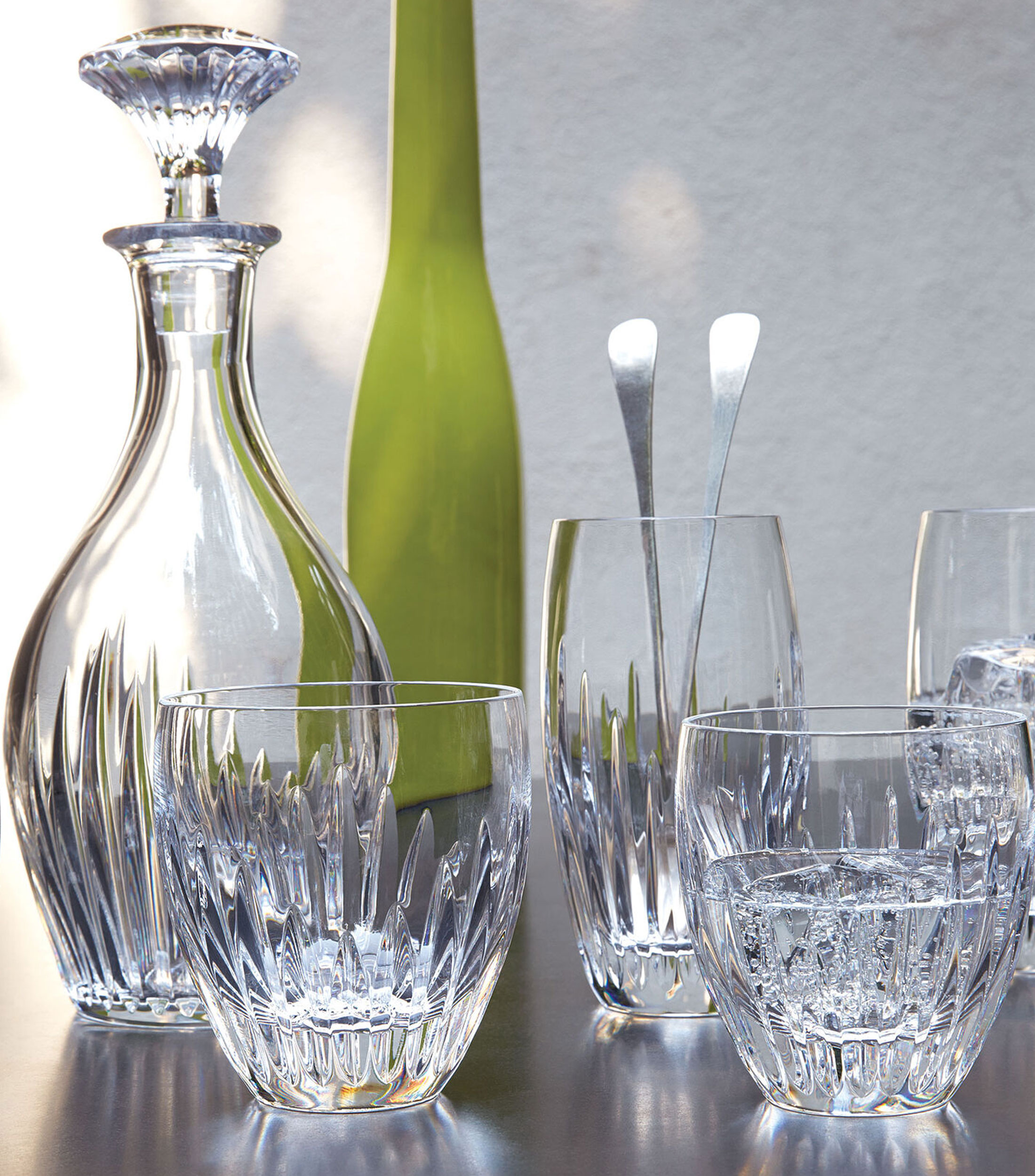 Set de 2 vasos Massena en cristal