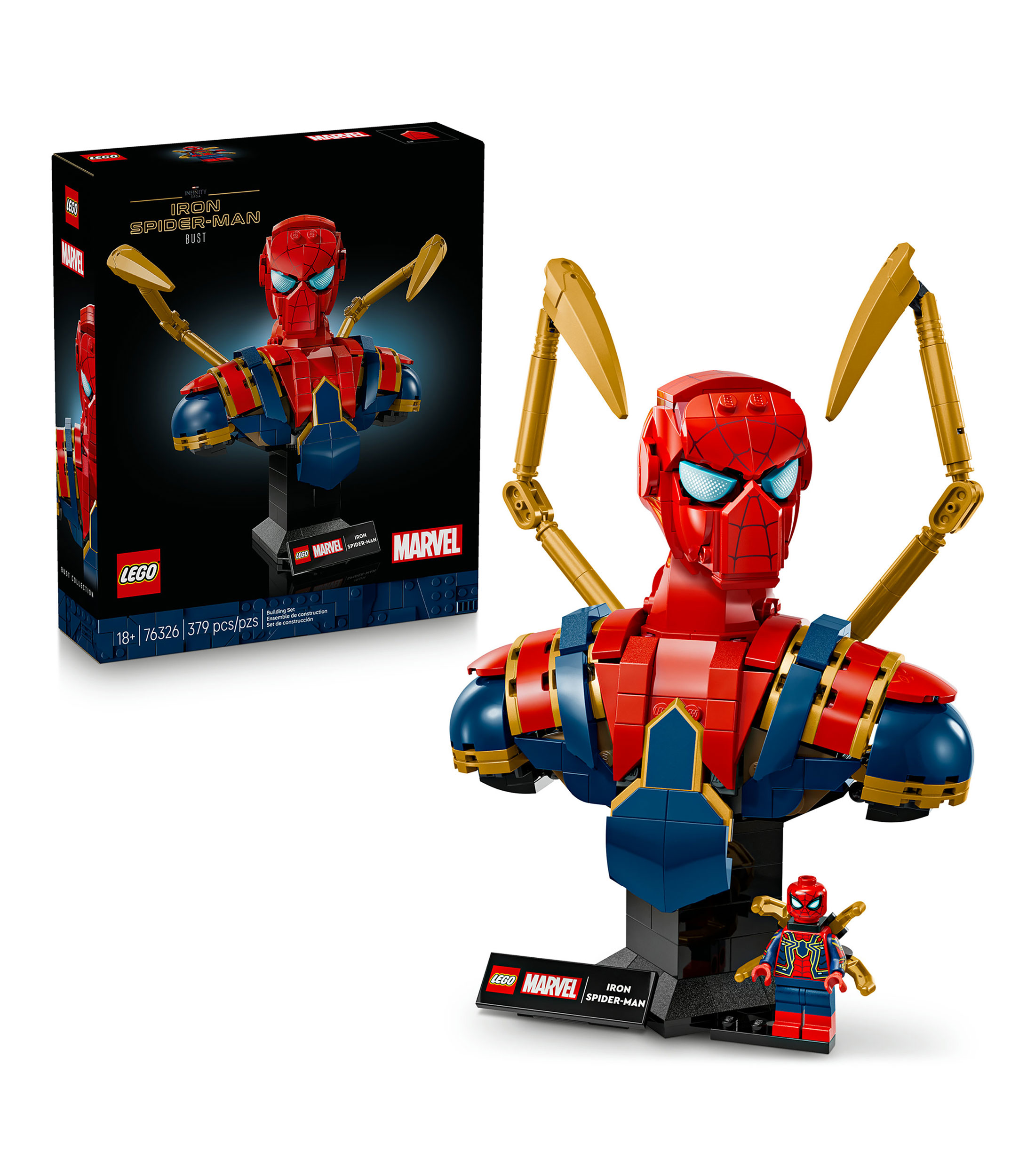 Lego Marvel Busto de Iron Spiderman Set 76326