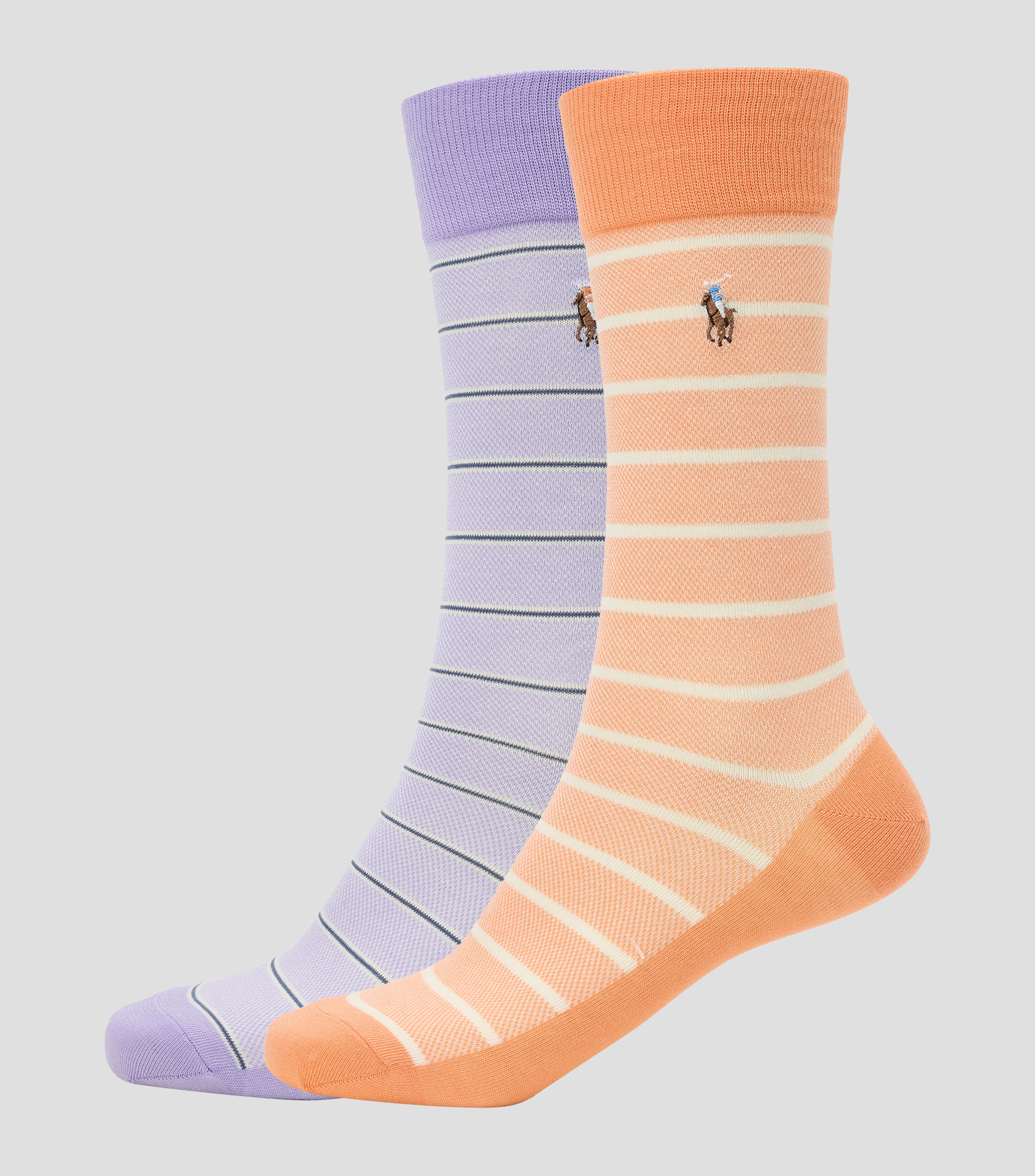 Set 2 calcetines crew rayas Hombre