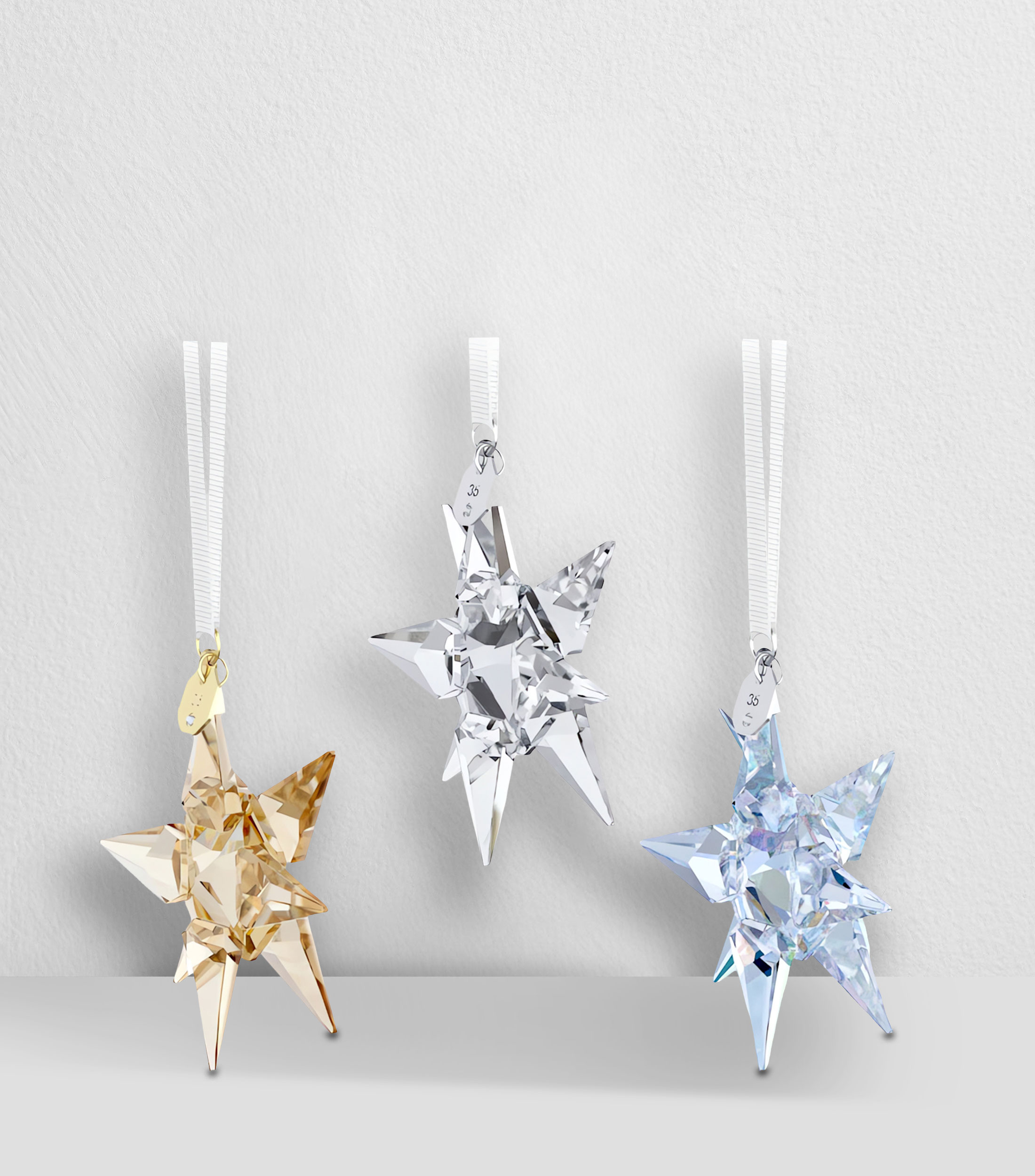 Figura Decorativa Copos de Nieve en Cristal