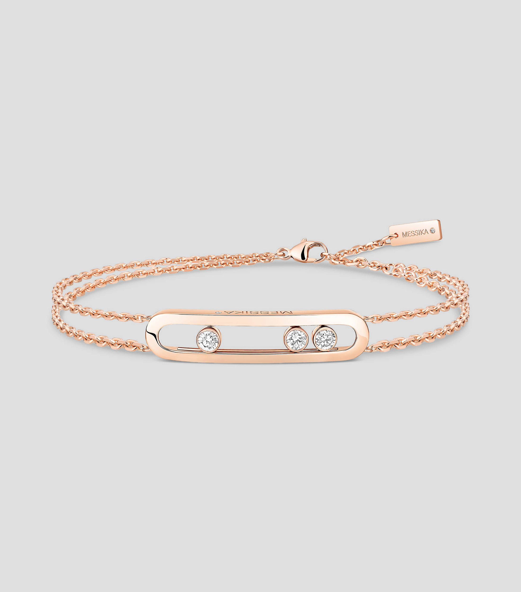 Pulsera en oro rosa 18 Kts Mujer